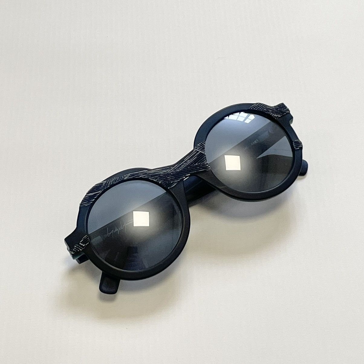 Yohji Yamamoto YY 5019 Blue Round Frame Sunglasses Size ONE SIZE - 4 Thumbnail