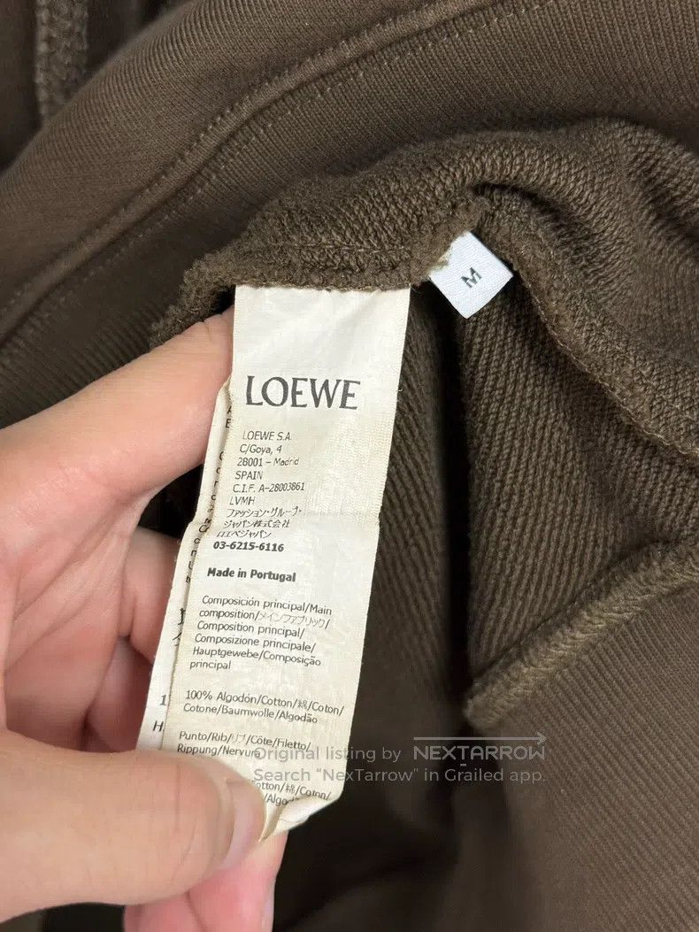 Loewe Loewe Leather Label Logo Hoodie with Hood Size US M / EU 48-50 / 2 - 4 Thumbnail
