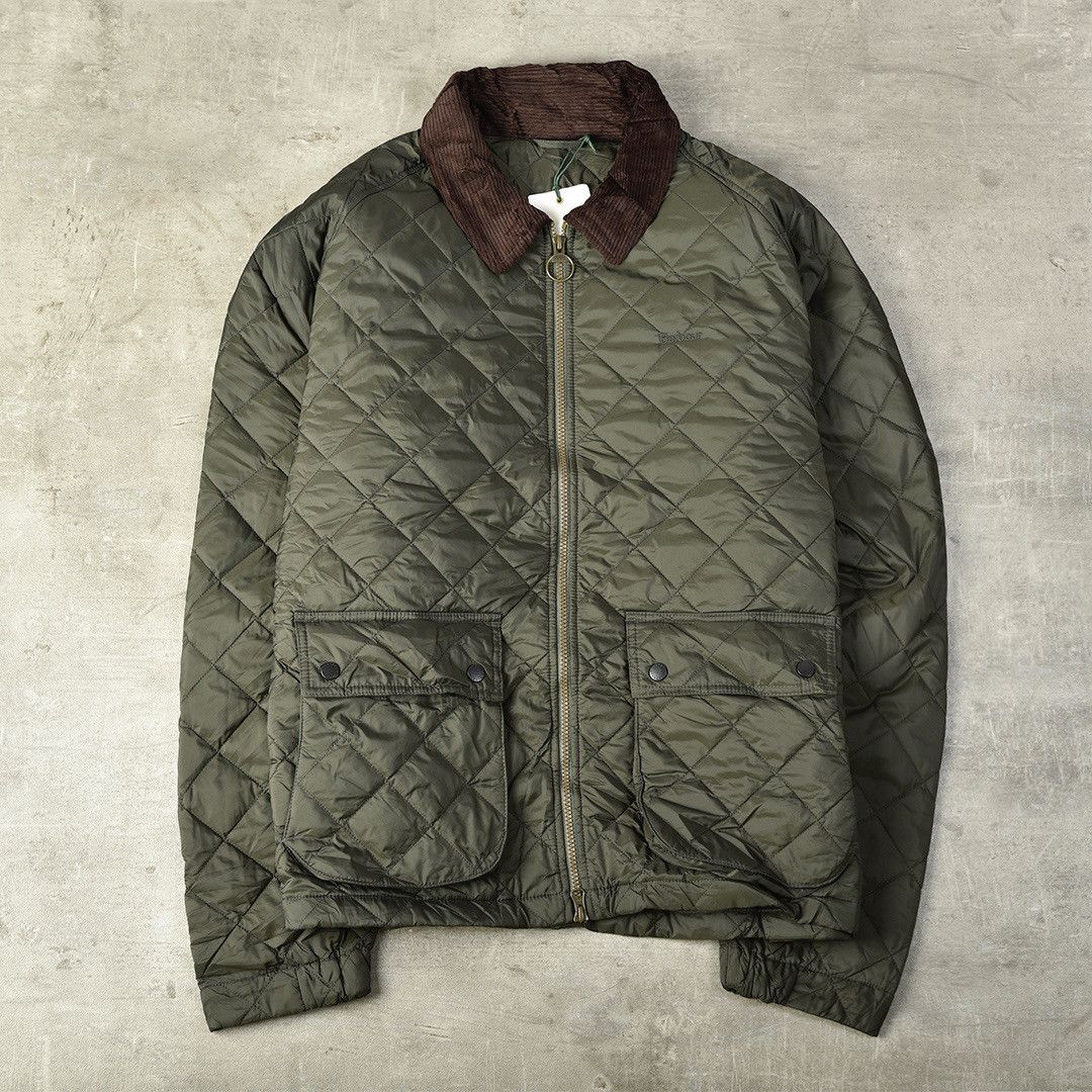 image of Barbour Dom Quilt Jacket Green, Men's (Size 2XL)