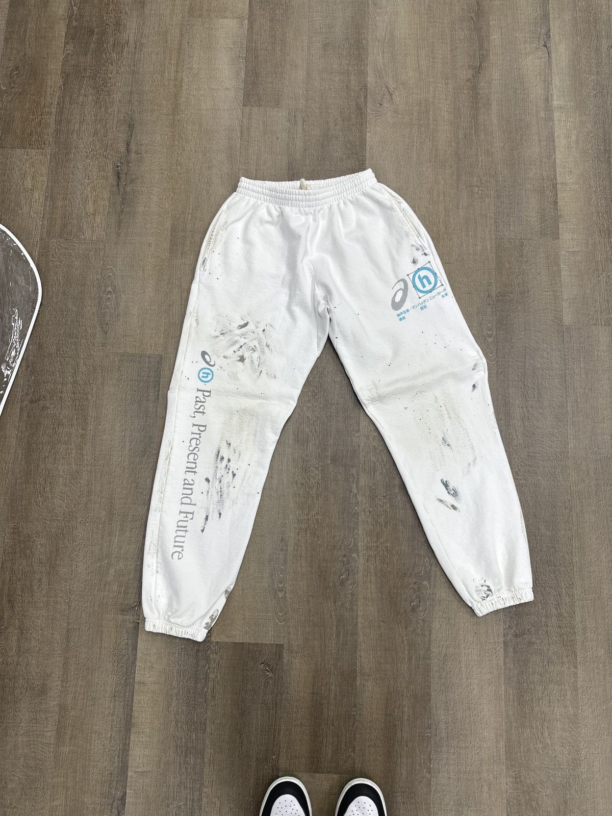Asics × HIDDEN Hidden NY x Asics Printed Ink Sweatpants New Medium Size US 32 / EU 48 - 6 Thumbnail