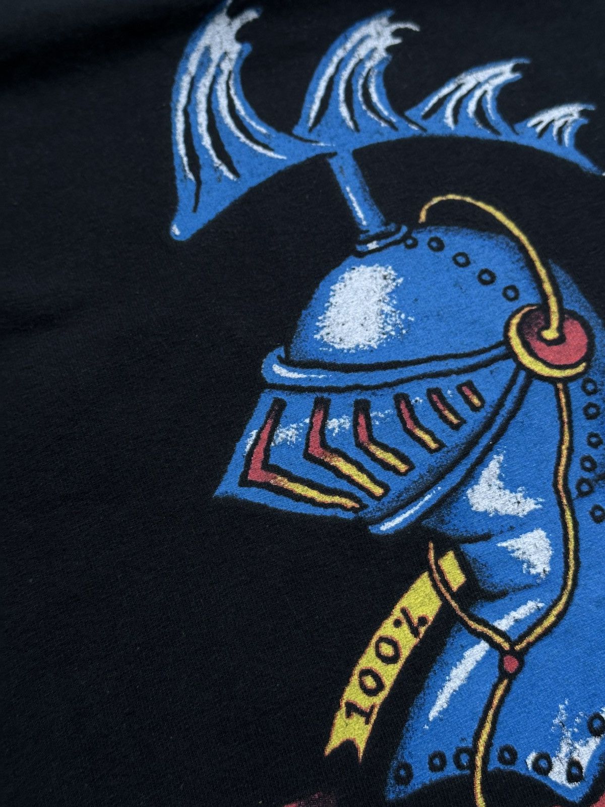 Mambo 🫧 Vintage 1994 MAMBO T-Shirt "SIR FER" Knight Graphic Rare Size US XL / EU 56 / 4 - 10 Thumbnail