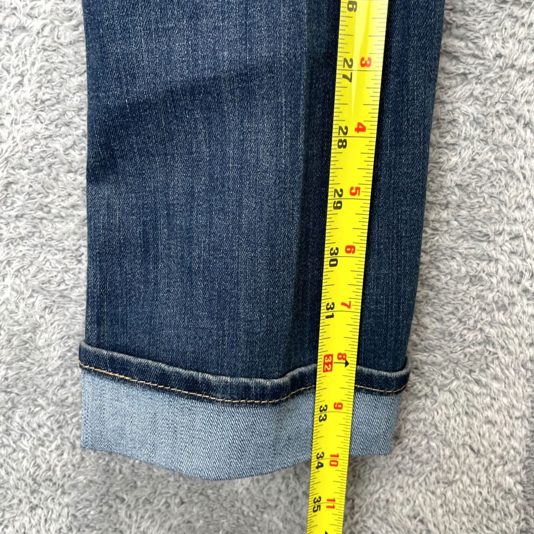 Levi's Levi's Jeans Capri 32x22 Blue Denim Cotton 5-Pocket Signature Gold Mid Rise Bootcut Womens Jeans Capris City Preppy Size 24" / US 00 / IT 34 - 6 Thumbnail