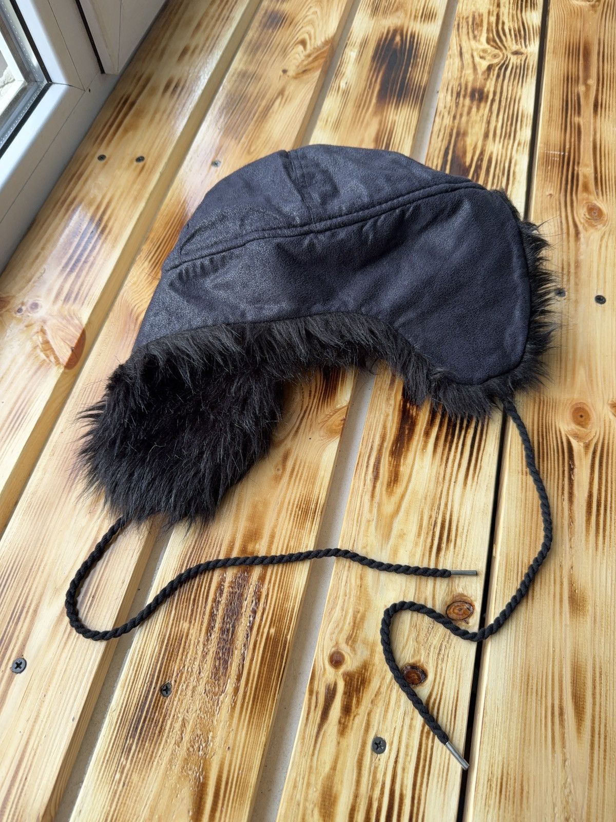 Le Grande Bleu (L.G.B.) Vintage Y2K Fuzzy Fur Ushanka Hat if six was nine LGB Style Size ONE SIZE - 5 Thumbnail