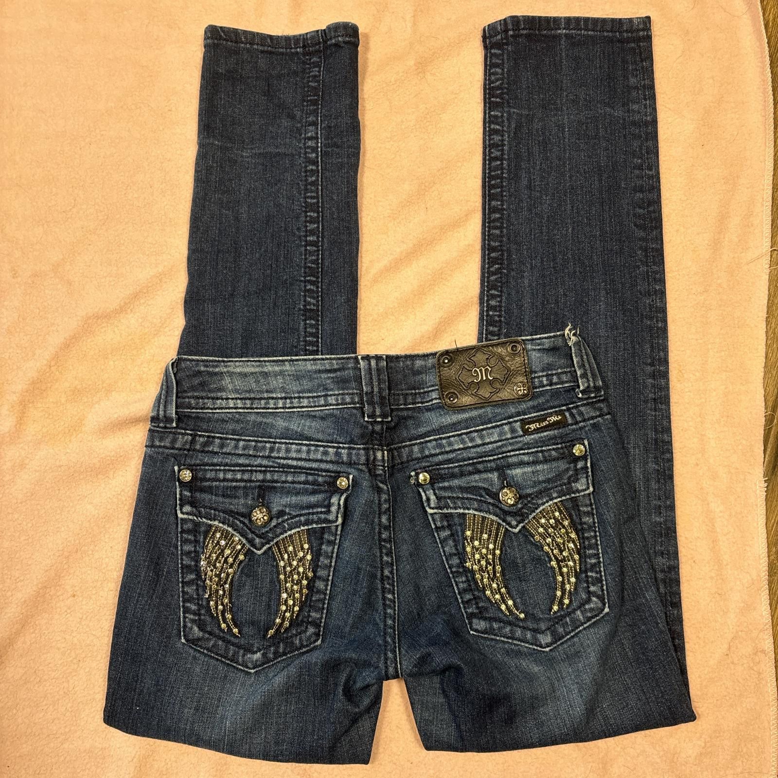 Other y2k miss me skinny wing jeans Size 29" - 3 Thumbnail