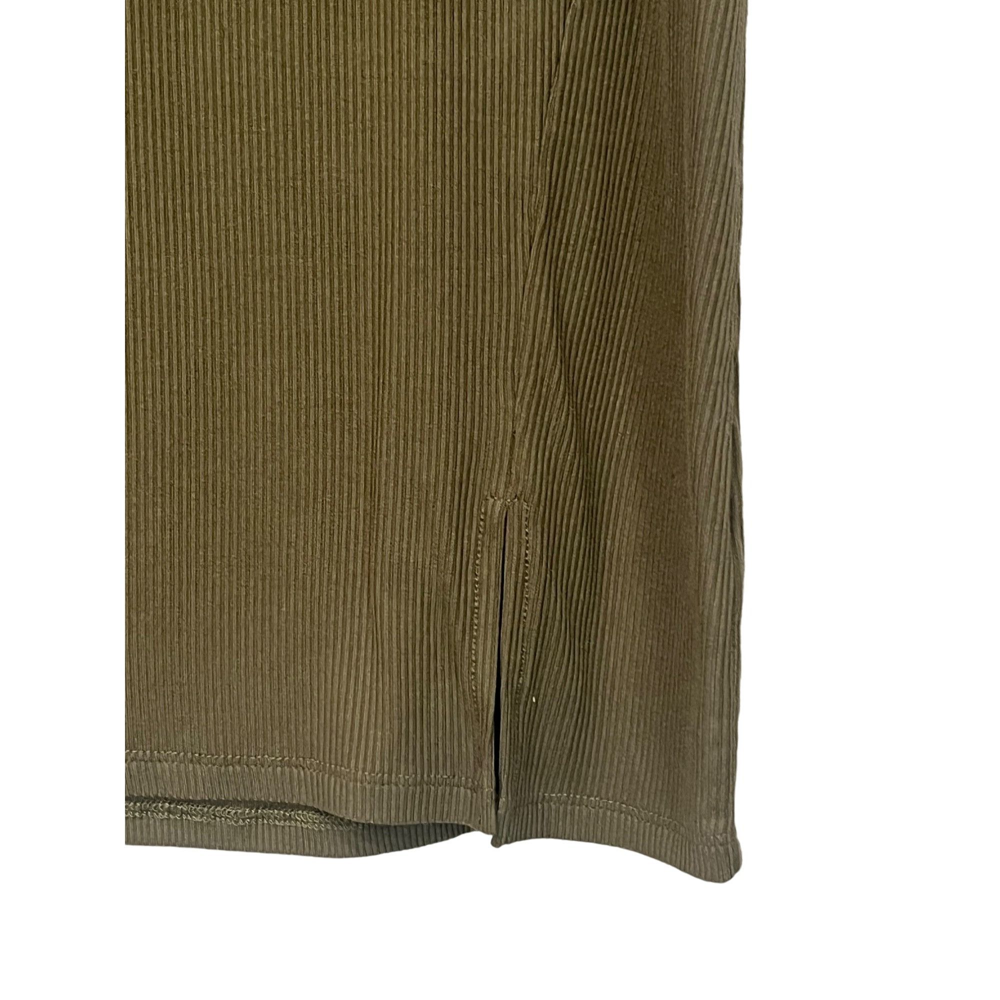 BP. BP. Front Slit Rib T-Shirt Dress in Olive Sarma, Sz. XS Size XS / US 0-2 / IT 36-38 - 11 Thumbnail