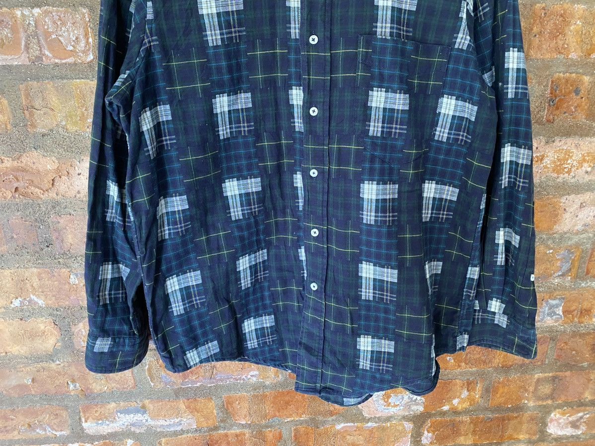 Beams Plus × Needles 2000s JIPIJAPA X Beams Patchwork shirt Size US M / EU 48-50 / 2 - 4 Thumbnail