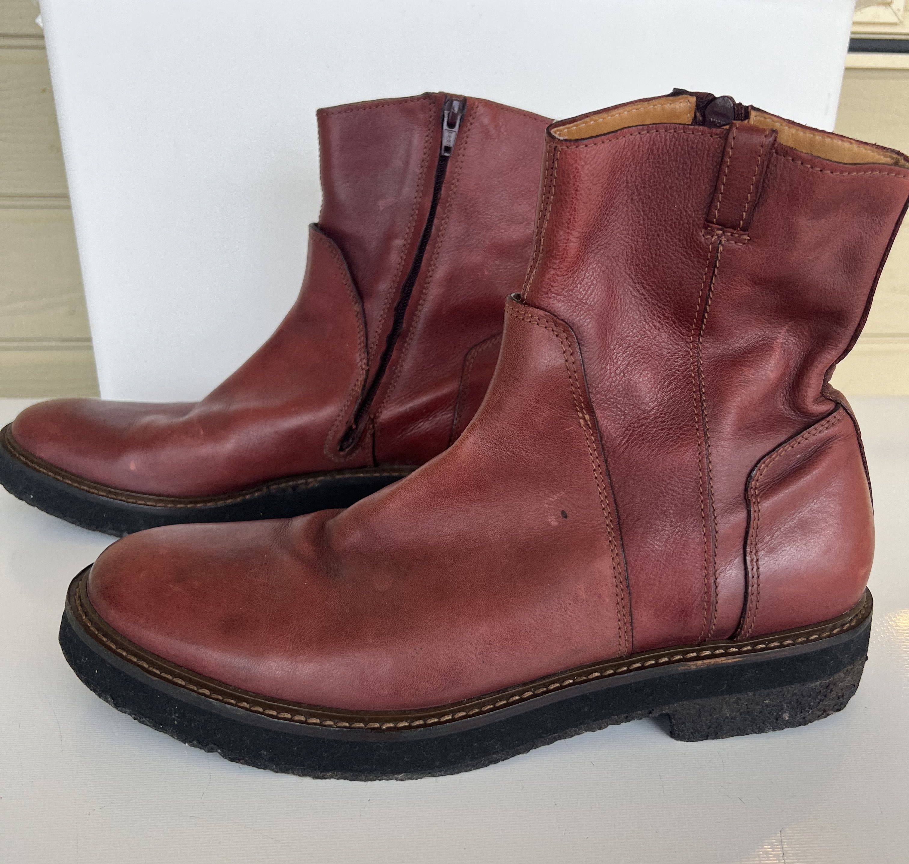 Maison Margiela maison martin margiela" burgundy" boot Size US 10 / EU 43 - 4 Thumbnail