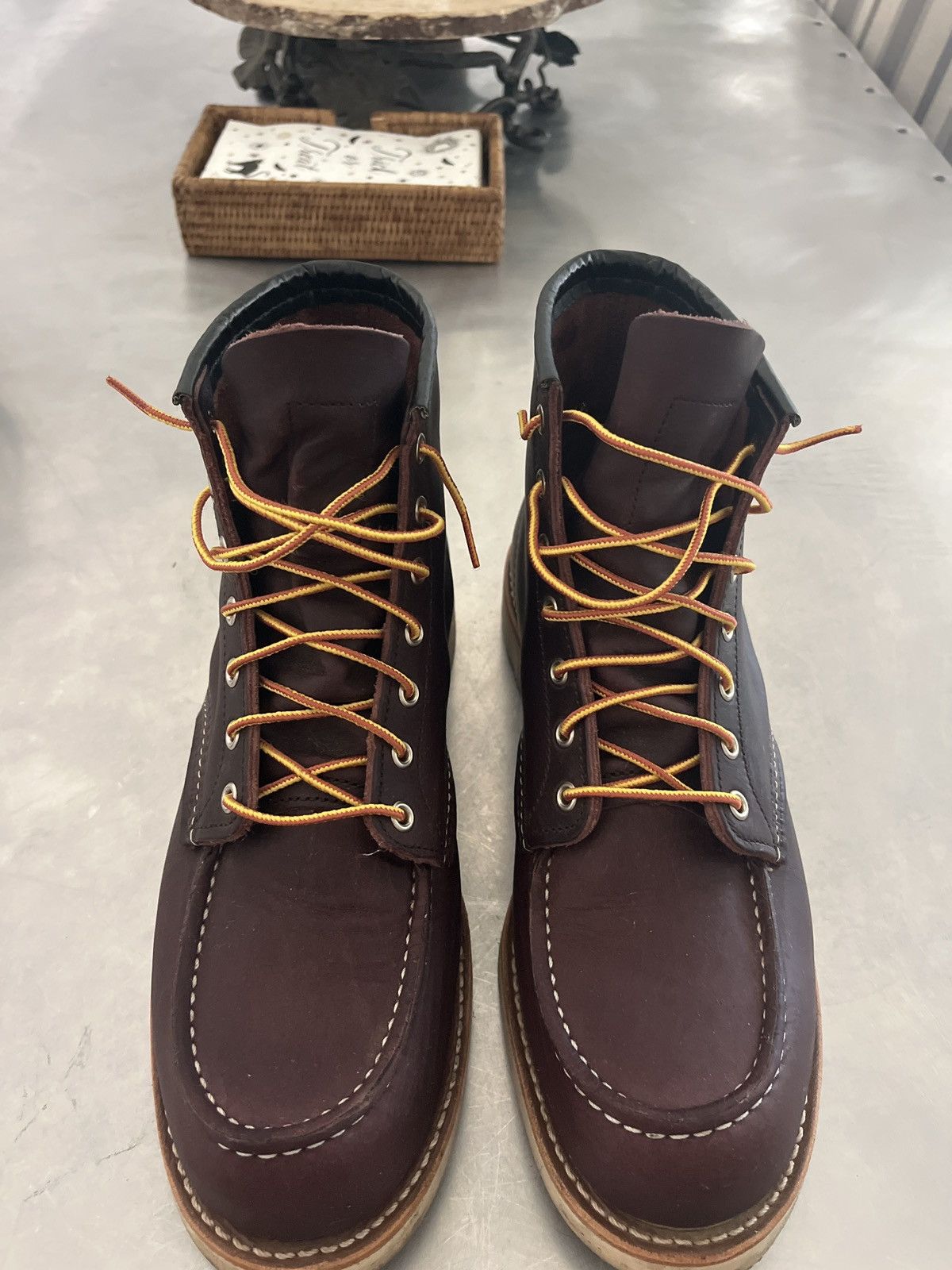 image of Red Wing Moc Toe Shoes in Brown, Men's (Size 11.5)