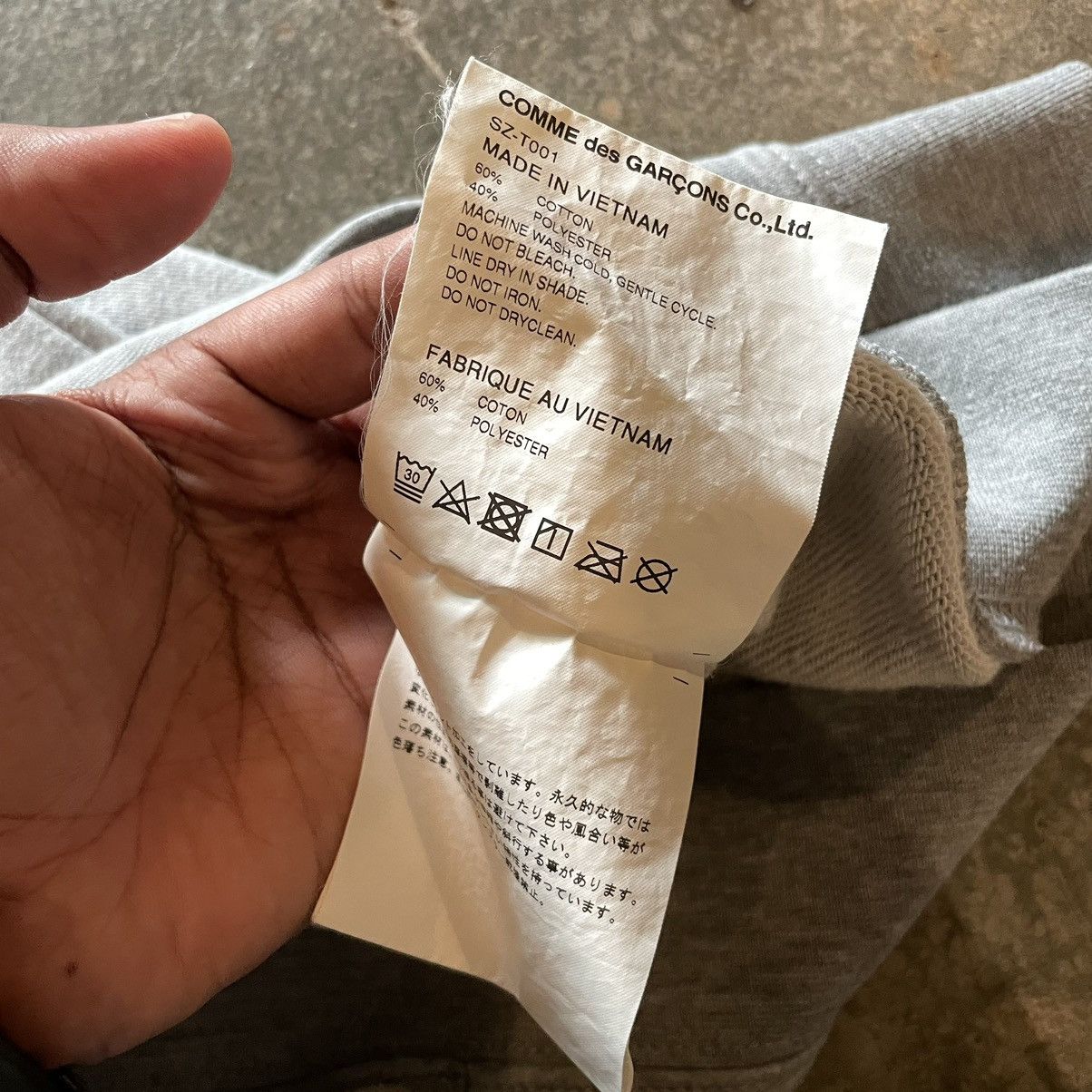 CDG by Comme des Garcons CDG HOODIE SWEATSHIRT COMME des GARCONS Size US M / EU 48-50 / 2 - 6 Thumbnail