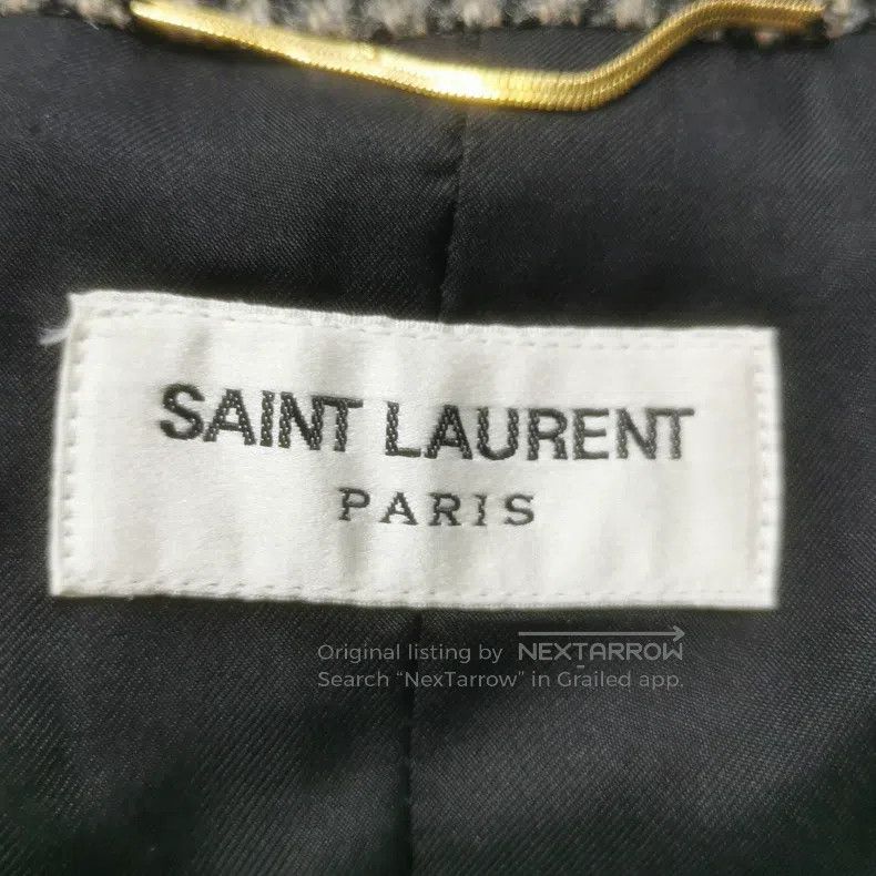 Saint Laurent Paris Saint Laurent Paris Houndstooth Jacket Size XXS / US 00 / IT 34 - 3 Thumbnail