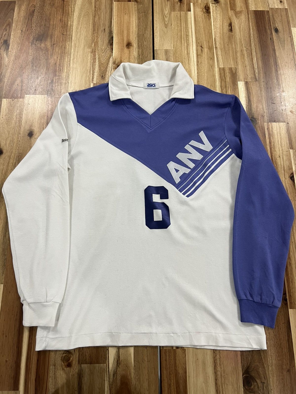 Asics × Japanese Brand × Vintage Vintage 80’s Match-worn Asics Japan #6 Volleyball Jersey Size US M / EU 48-50 / 2 - 1 Thumbnail