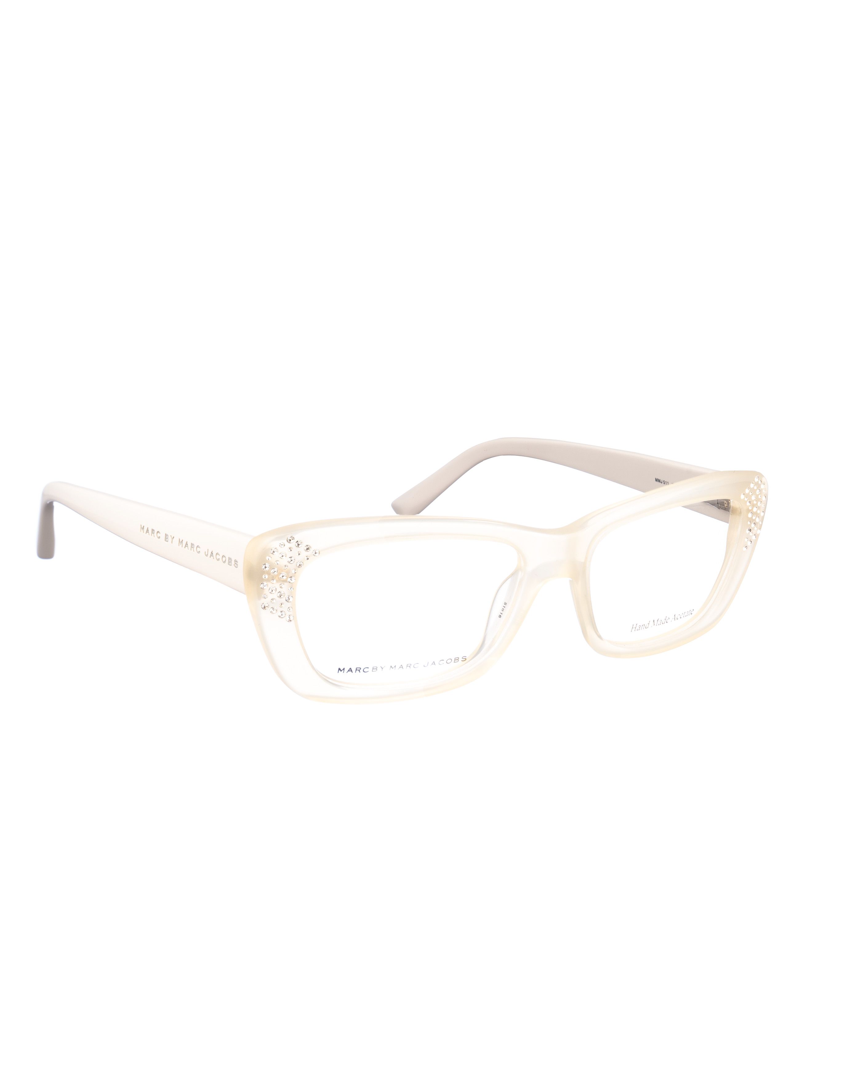 Marc by Marc Jacobs Marc by Marc Jacobs 00s White Transparent Cat-Eye Glasses Size ONE SIZE - 1 Thumbnail