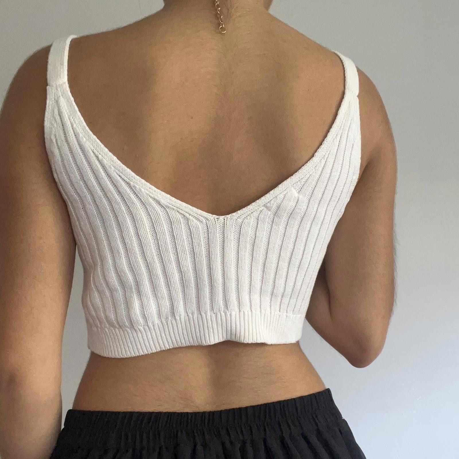 Other White ribbed knit crop top Size XS / US 0-2 / IT 36-38 - 5 Thumbnail