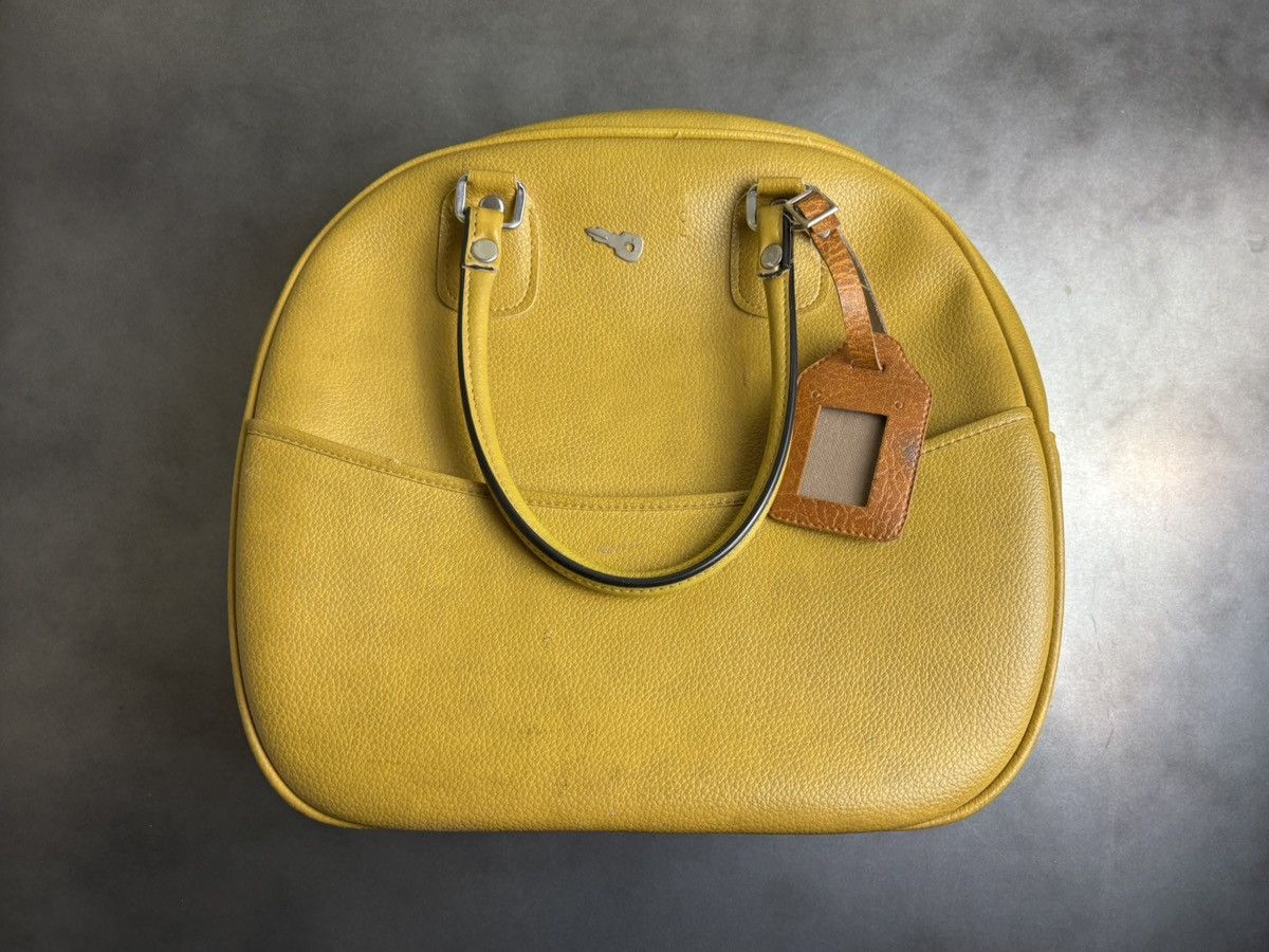 Vintage 1970s Bowling Bag Vintage Briefcase Tote Bag Lock & Key Size ONE SIZE - 19 Thumbnail