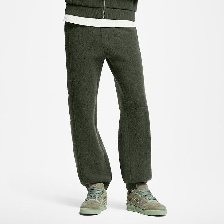Louis Vuitton Quilted Textured Wool Trousers Size US 36 / EU 52 - 3 Thumbnail