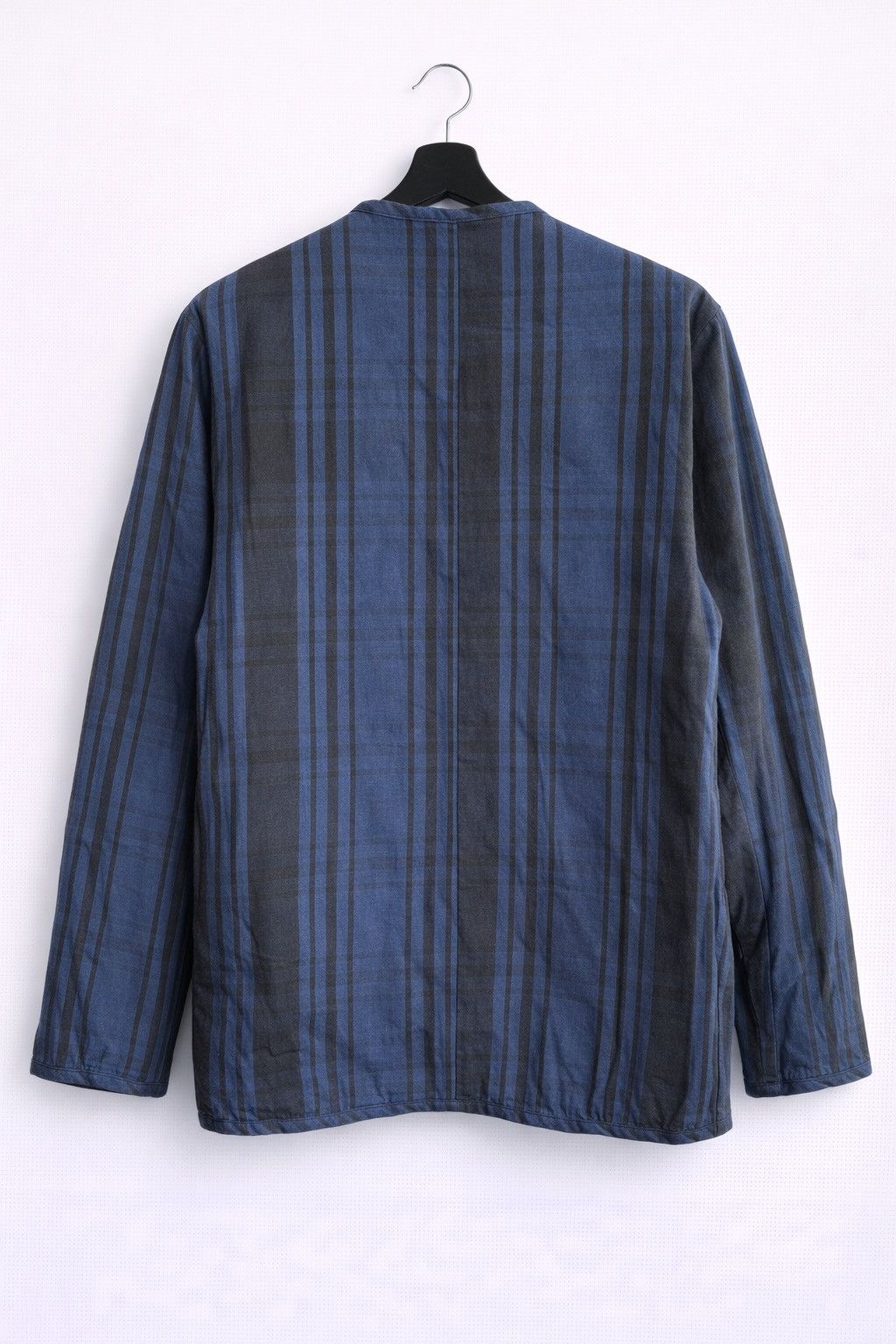 Japanese Brand Tokyo Hemp Connection Blue Plaid Lined Jacket Avant Garde Size US M / EU 48-50 / 2 - 2 Thumbnail