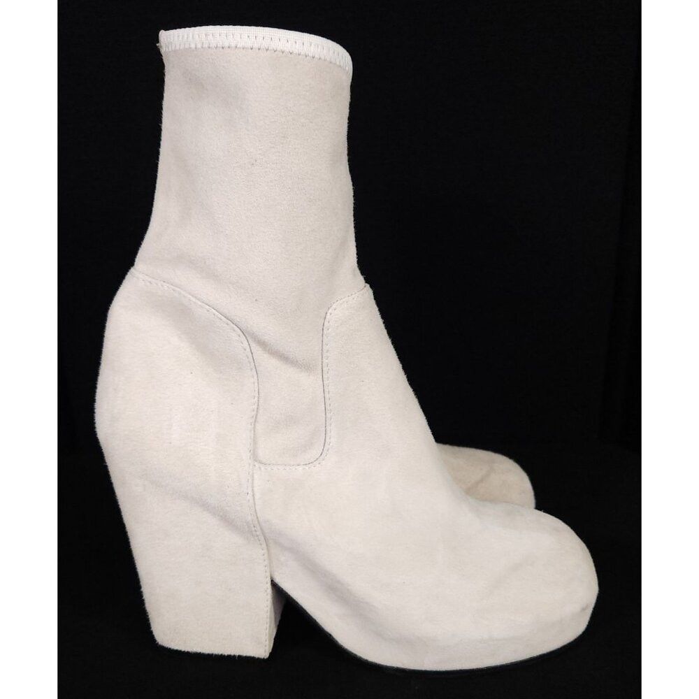 Random Identities Random Identities Suede Boots Size 41 US 11 Womens White Size US 11 / IT 41 - 4 Thumbnail