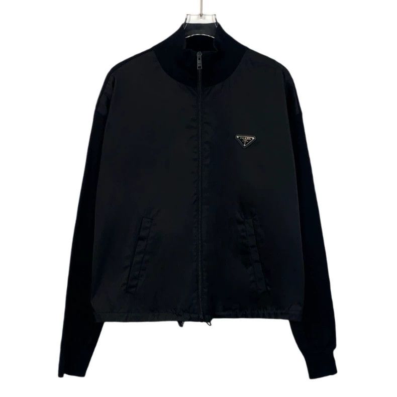 Prada Prada 23 styles of black triangle zipper stand-up collar ja Size US S / EU 44-46 / 1 - 1 Thumbnail