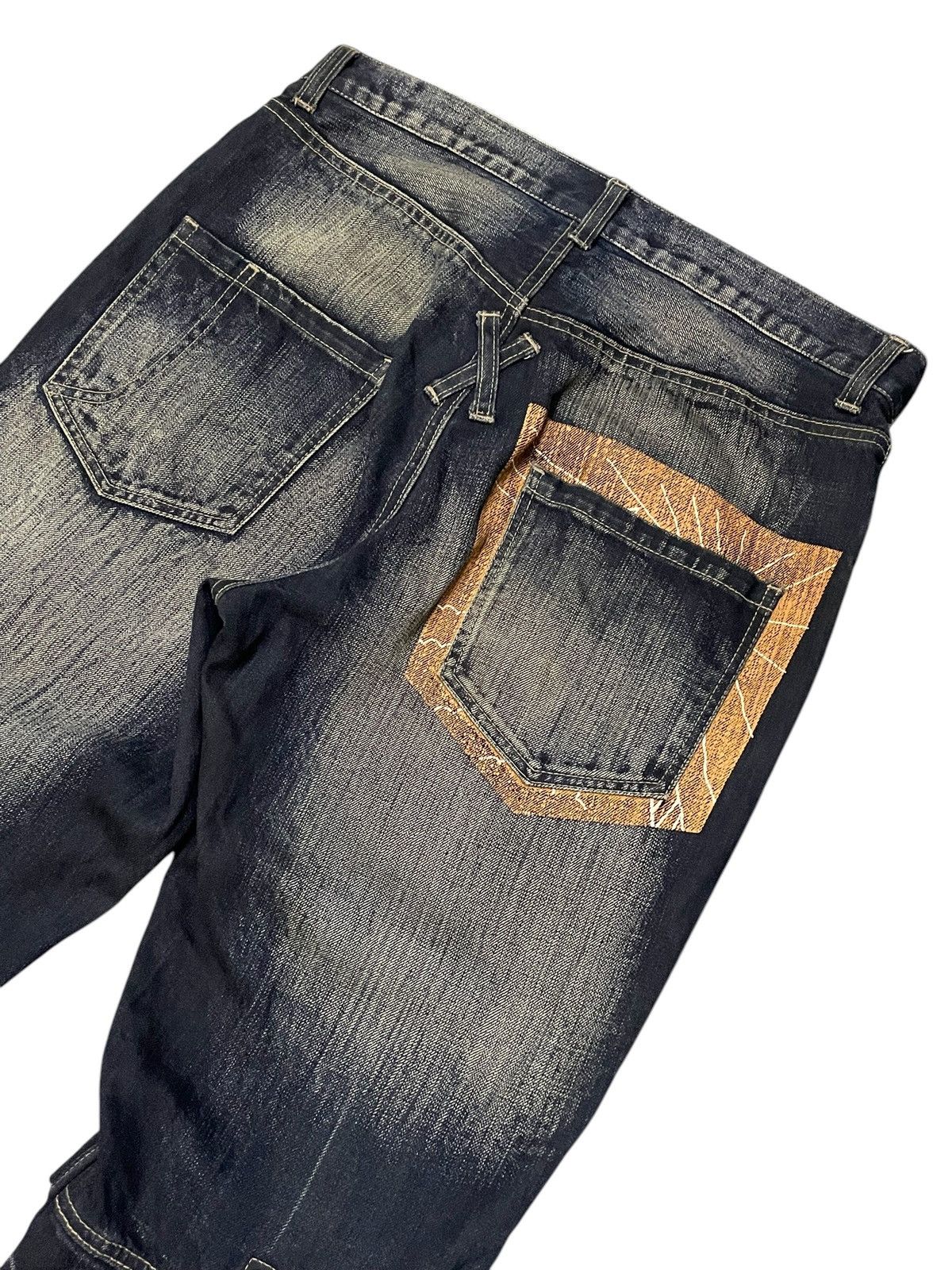PPFM PPFM Booze & Pills & Powders Double Waist Mud Wash Jeans Size US 32 / EU 48 - 17 Thumbnail