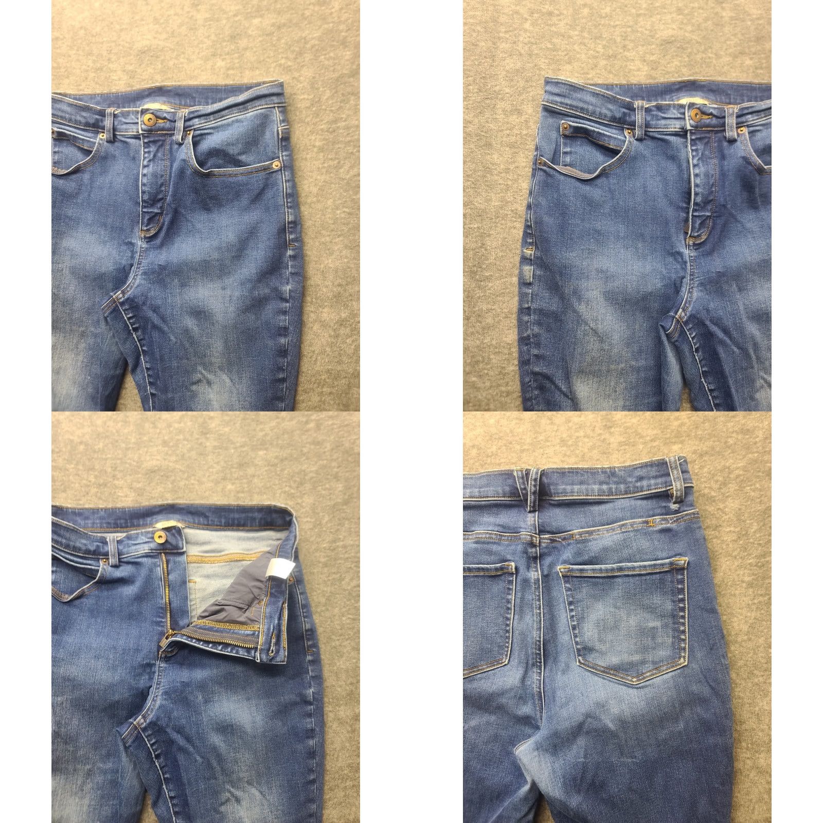 Vintage Duluth Jeans Womens 8x30 Asset Management Skinny Fit High Rise Stretch Denim Blue 5-Pocket Mens Womens Boys Girls (Note: If Mascot) Size 30" / US 8 / IT 44 - 8 Thumbnail