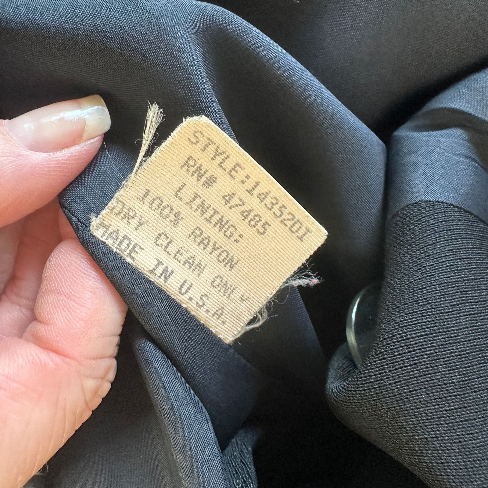 Other Philippe Adec Black Double Breast Wool Dress Jacket Blazer 4 Size S / US 4 / IT 40 - 6 Thumbnail