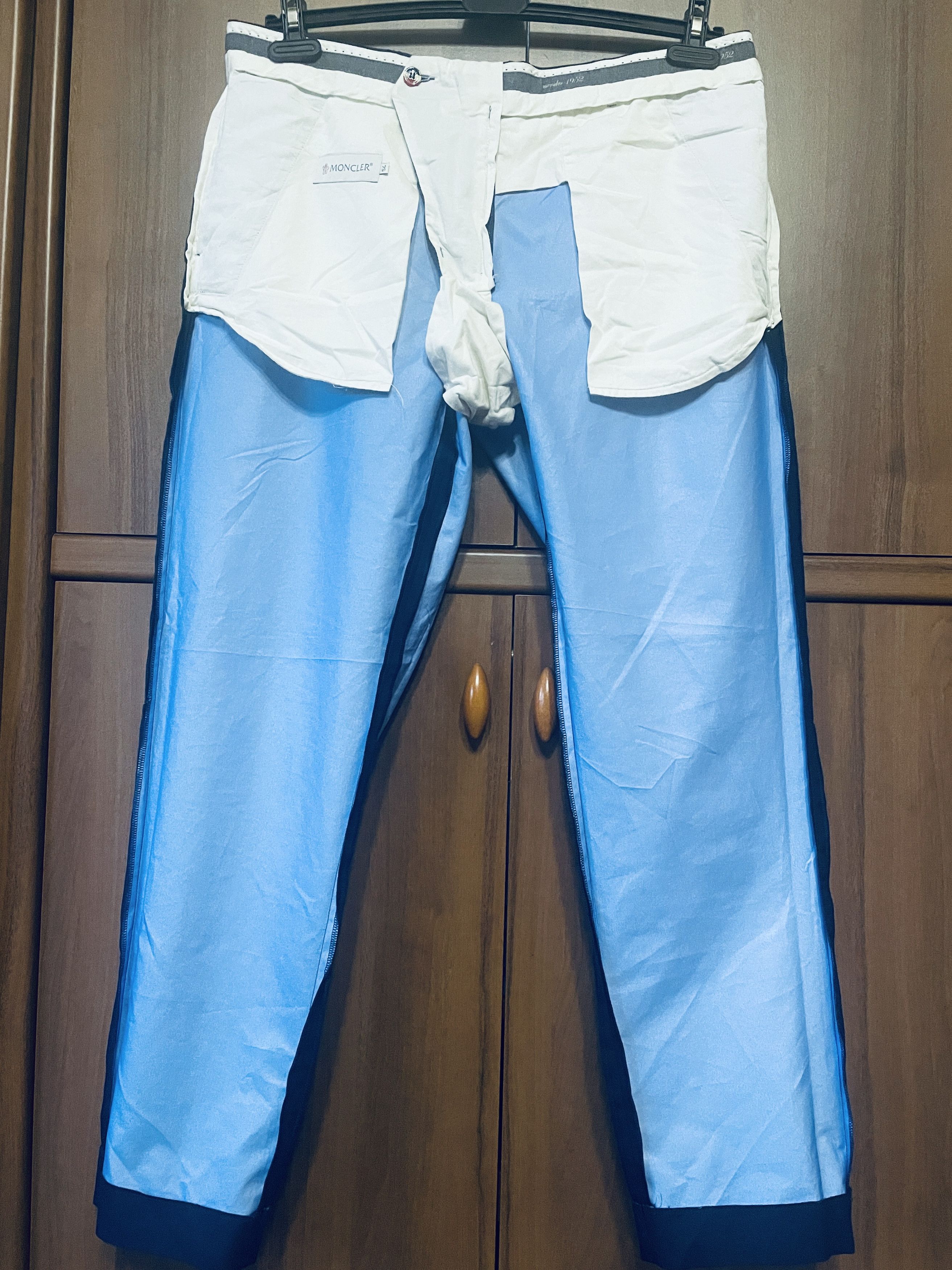 Designer × Moncler Moncler Pantalone Sportivo Dress Pants Blue 54 XL Size US 38 / EU 54 - 9 Thumbnail