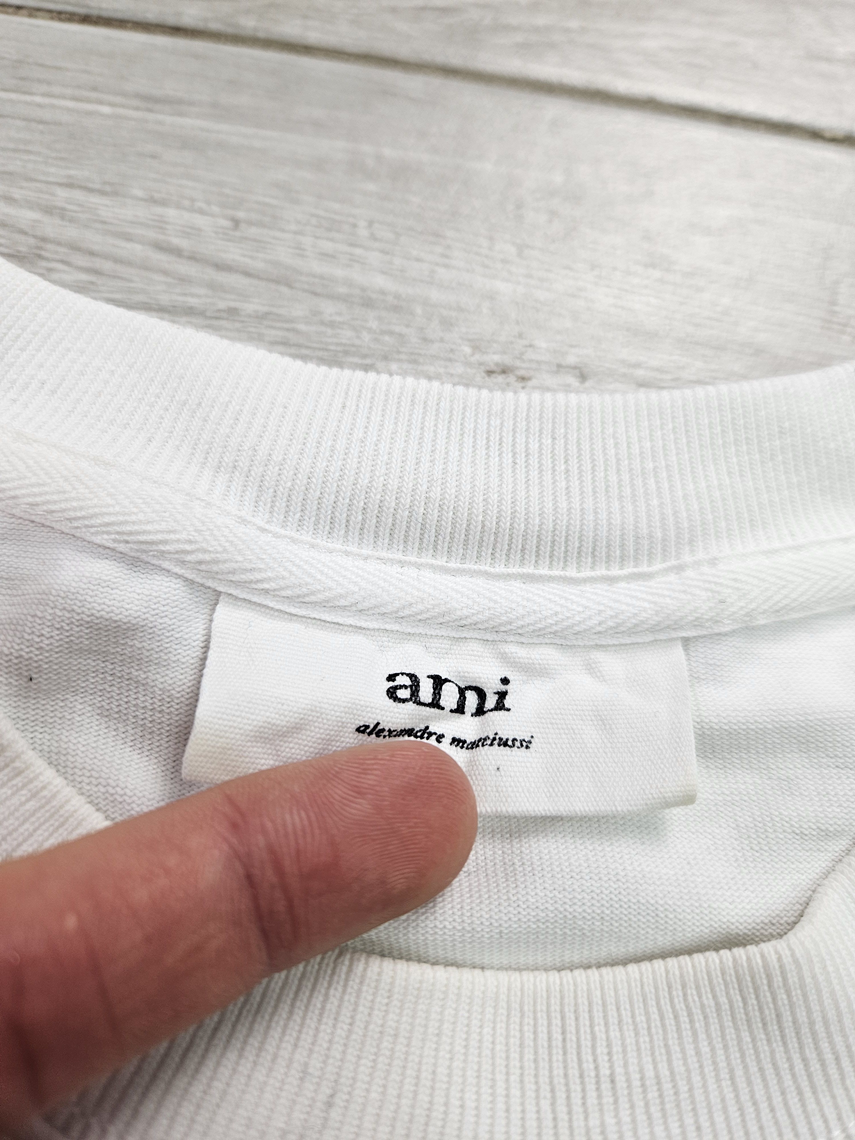 AMI Ami Paris white tee tshirt Size US S / EU 44-46 / 1 - 4 Thumbnail
