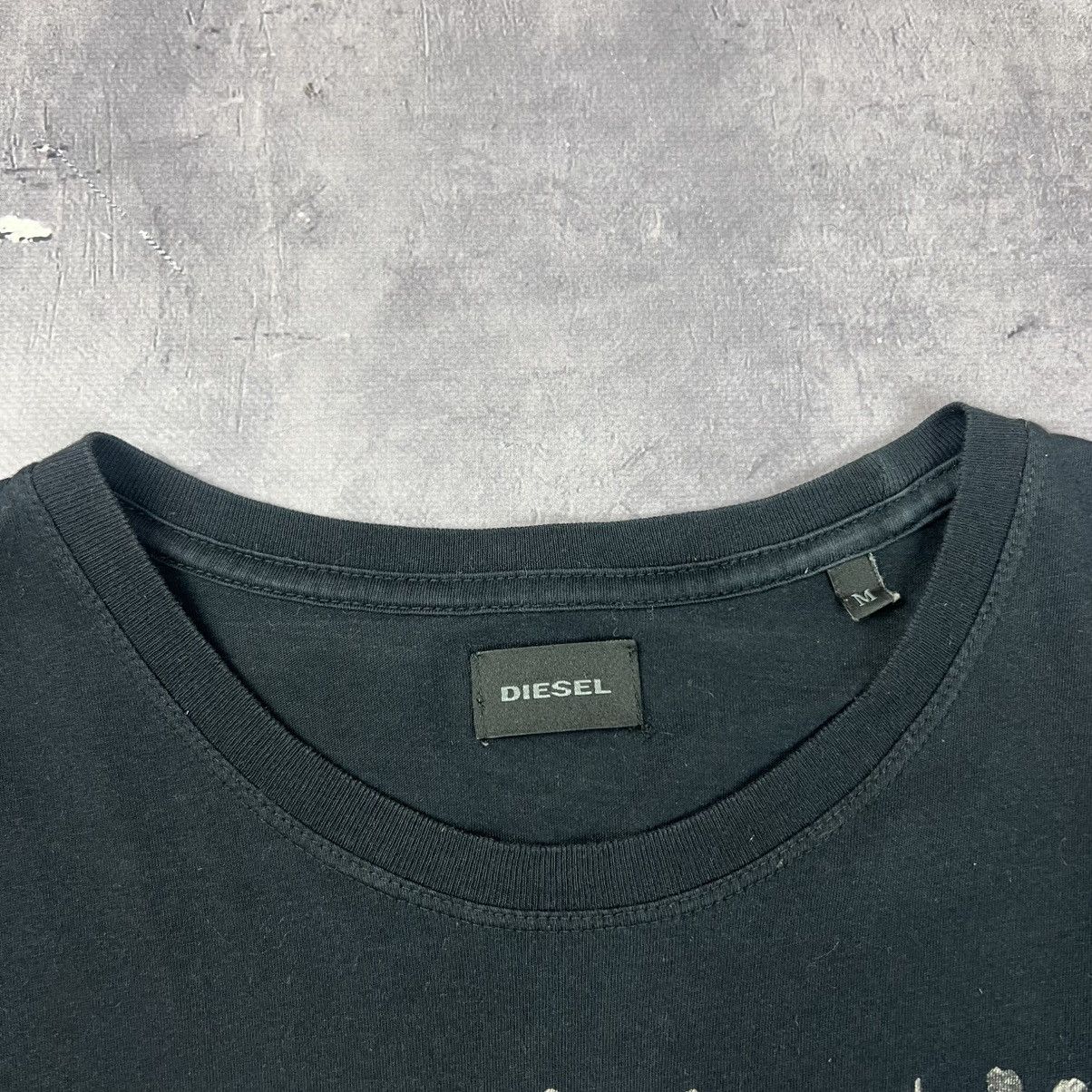 Designer Rare! Diesel Skeleton Skull Big Logo Tee Y2K Size US M / EU 48-50 / 2 - 11 Thumbnail