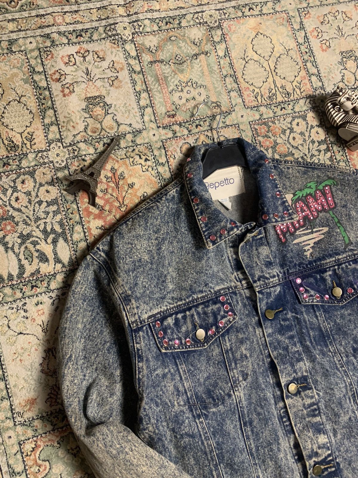 Other × Vintage Vintage “Hand Made” Denim Jeans Gepetto “Miami” jacket Size US M / EU 48-50 / 2 - 14 Thumbnail