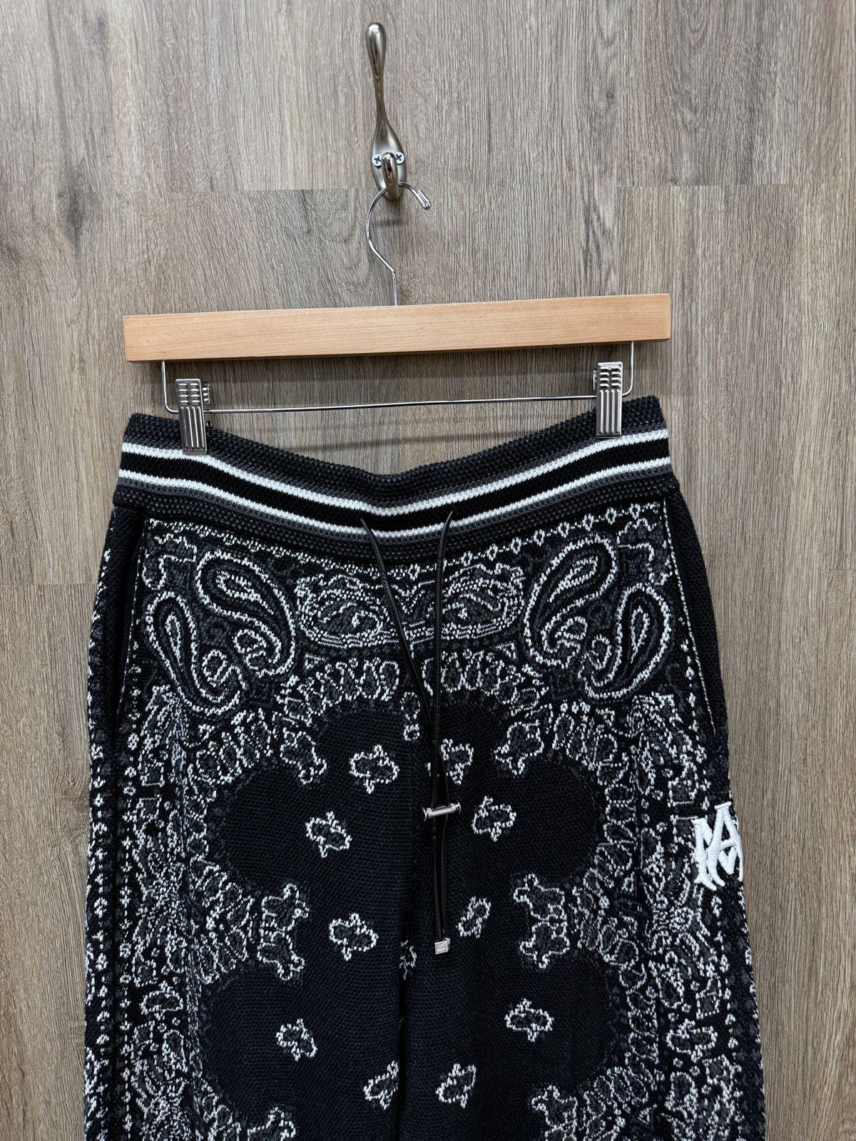 Amiri Amiri Black Bandana Sweatpants Size US 32 / EU 48 - 4 Thumbnail