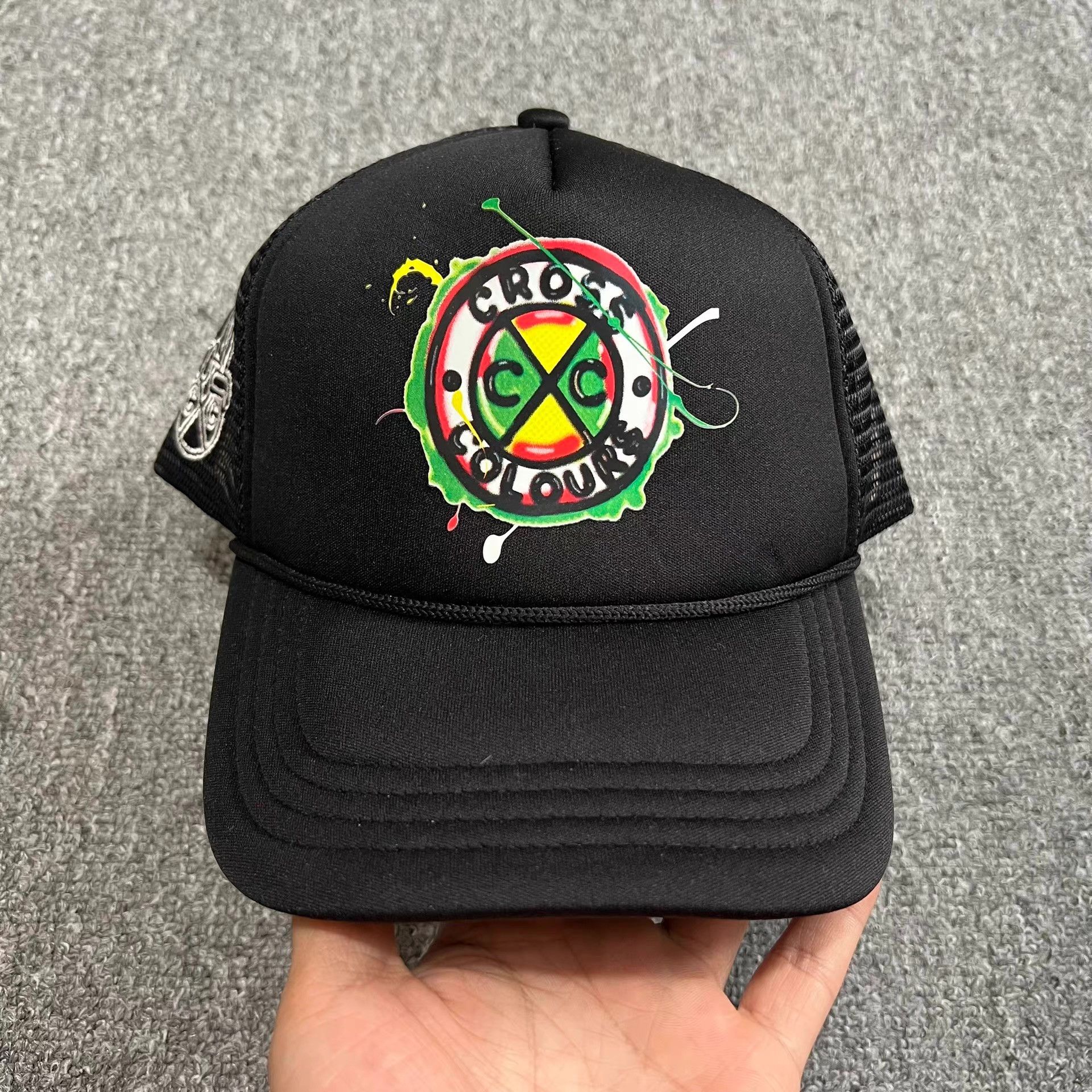 Cross Colours Cross Colours Curved BrimMeshTruckerBaseball Cap Visor Q7 Size ONE SIZE - 1 Thumbnail