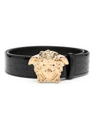 Versace VERSACE La Medusa gold buckle black belt 95cm 36-40" Size 36 - 9 Thumbnail