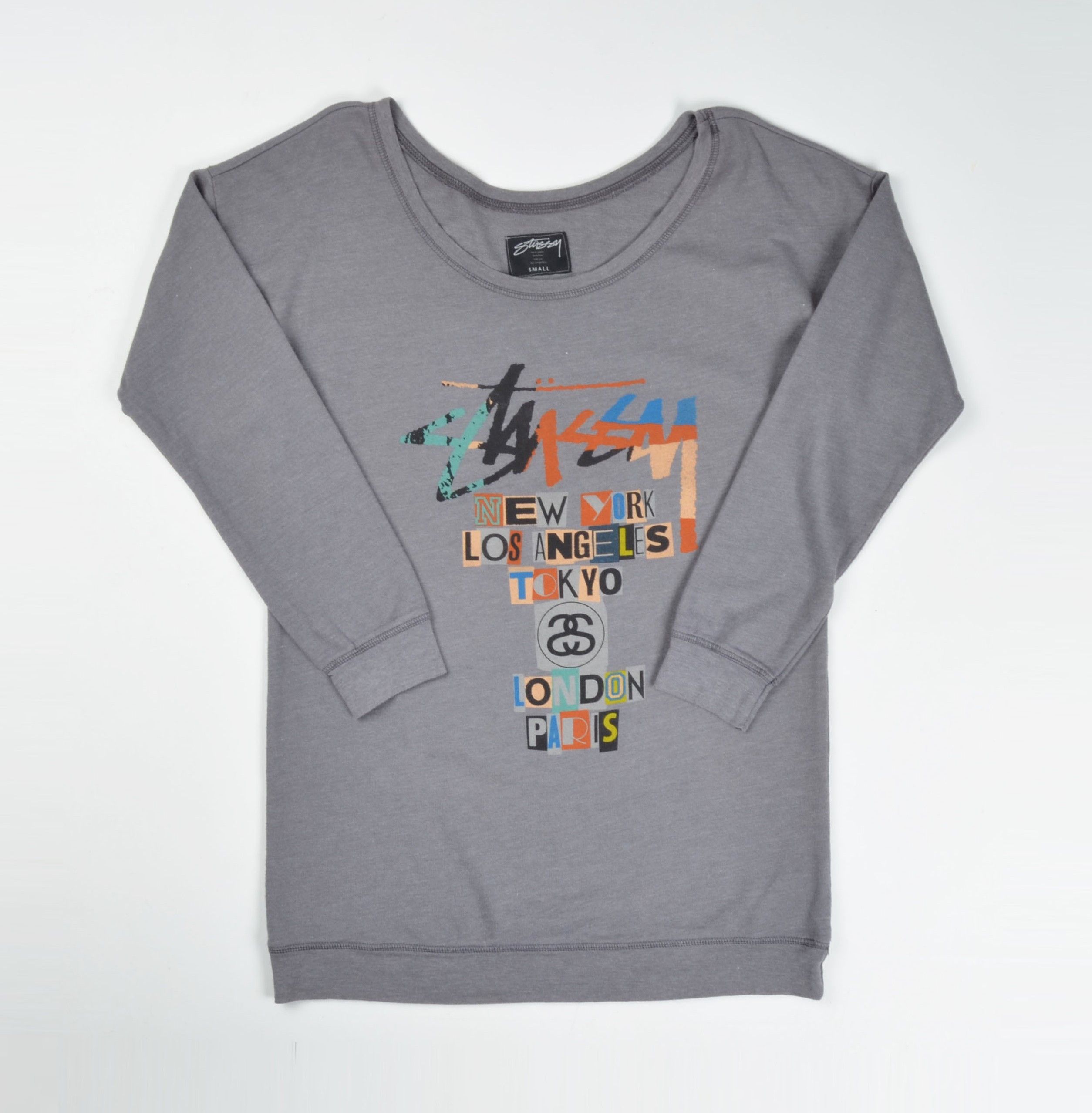 Stussy Vintage Stussy 90's Long Sleeve Logo Sweatshirt Size S / US 4 / IT 40 - 4 Thumbnail