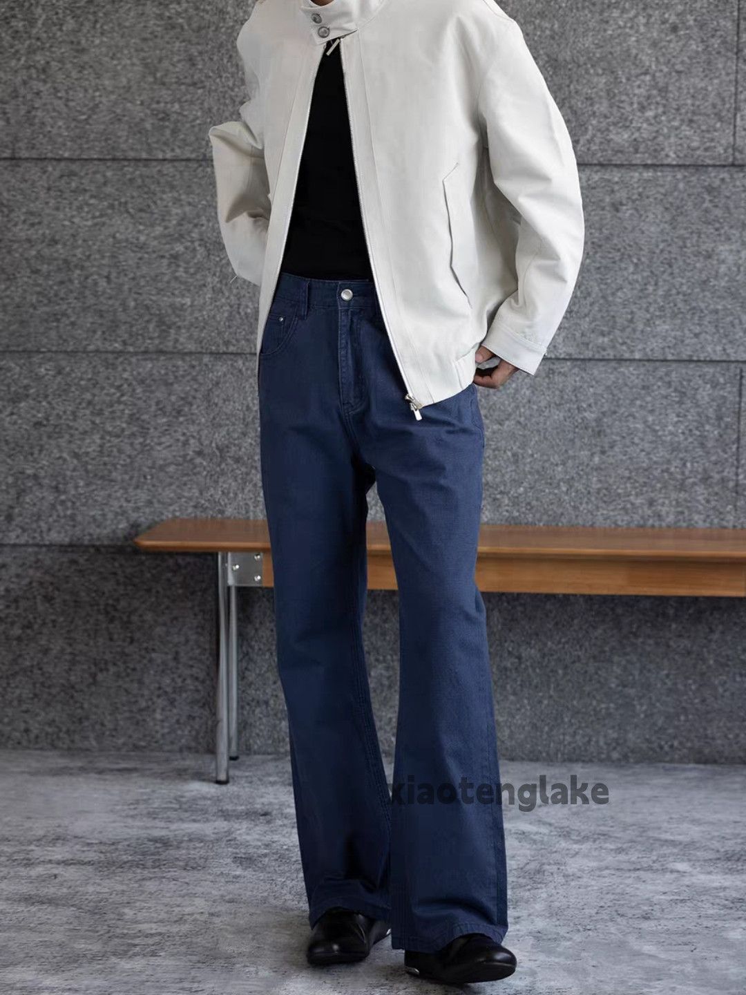 Japanese Brand ltx Prada Loewe Dior style flared cleanfit yuppie jeans Size US 34 / EU 50 - 1 Thumbnail