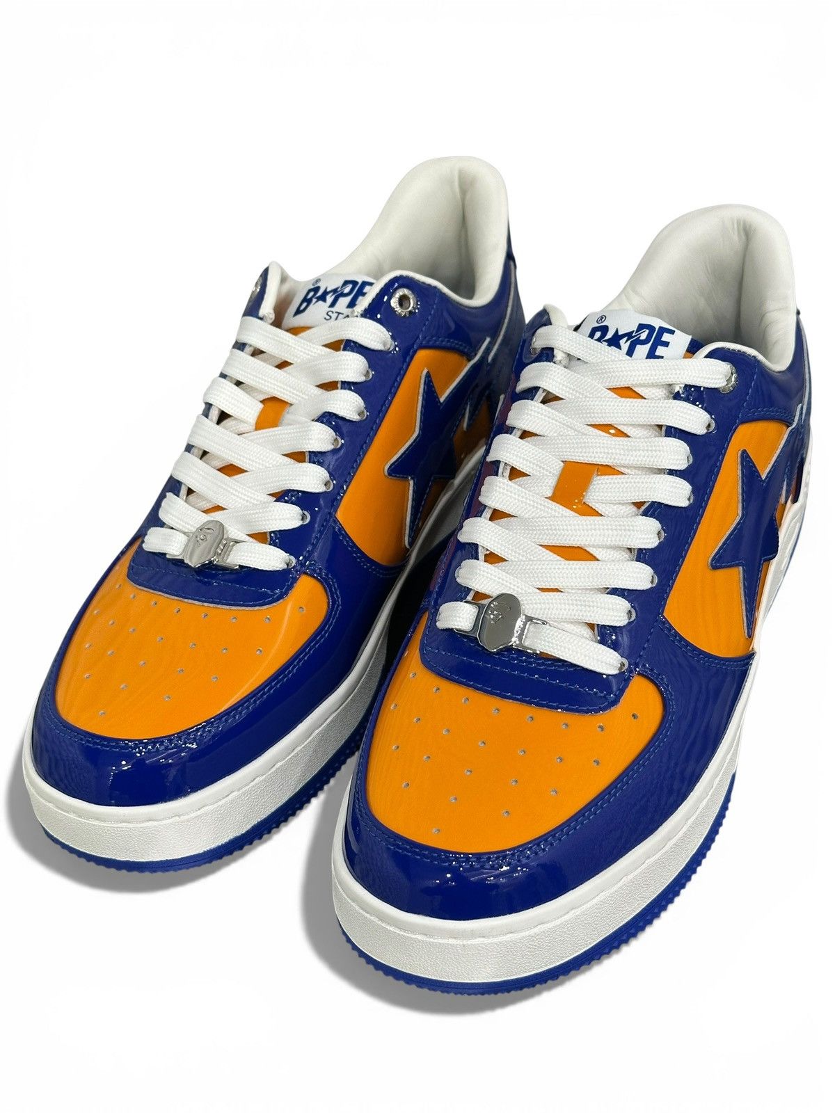 Bape A Bathing Ape Bape Sta Patent Leather Blue Orange Size 12 Size US 12 / EU 45 - 2 Thumbnail