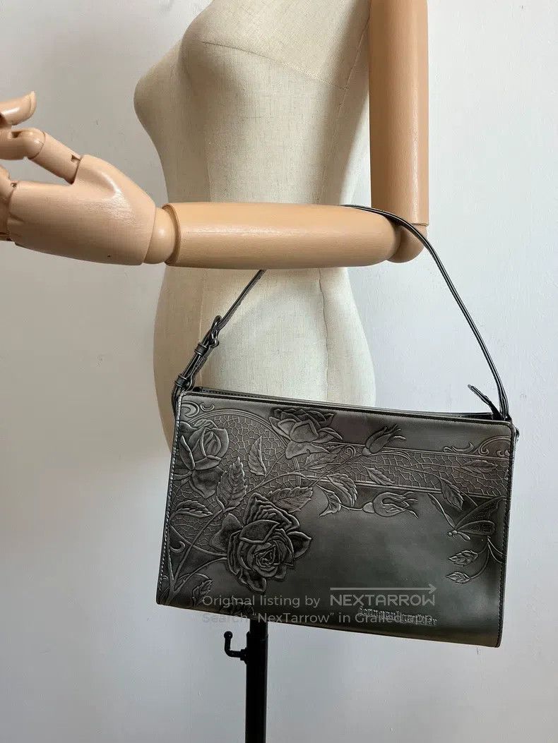 Jean Paul Gaultier Jean Paul Gaultier Silver Gun Flower Handbag Sling Bag Size ONE SIZE - 2 Thumbnail
