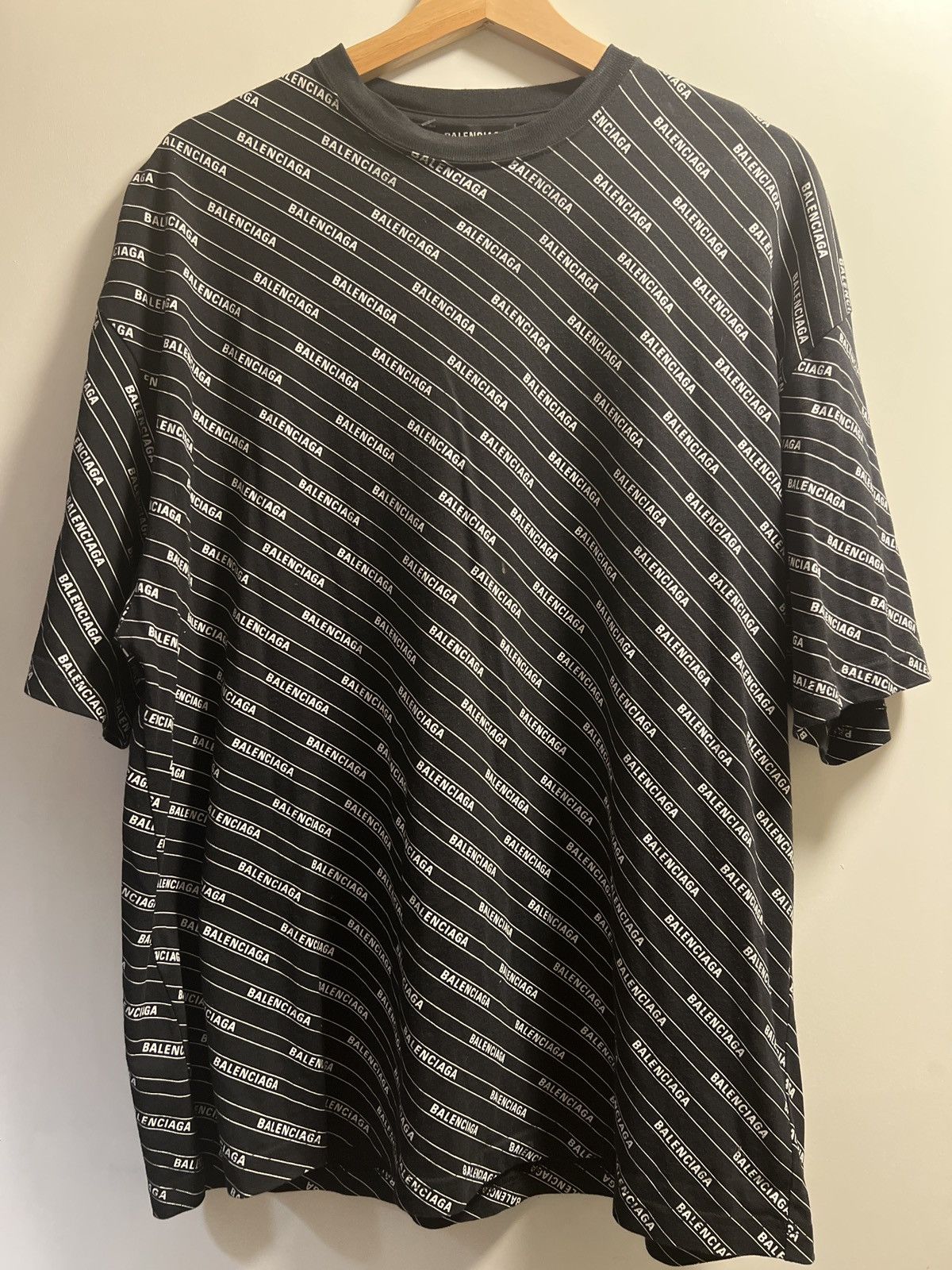 Balenciaga all over print t shirt hotsell