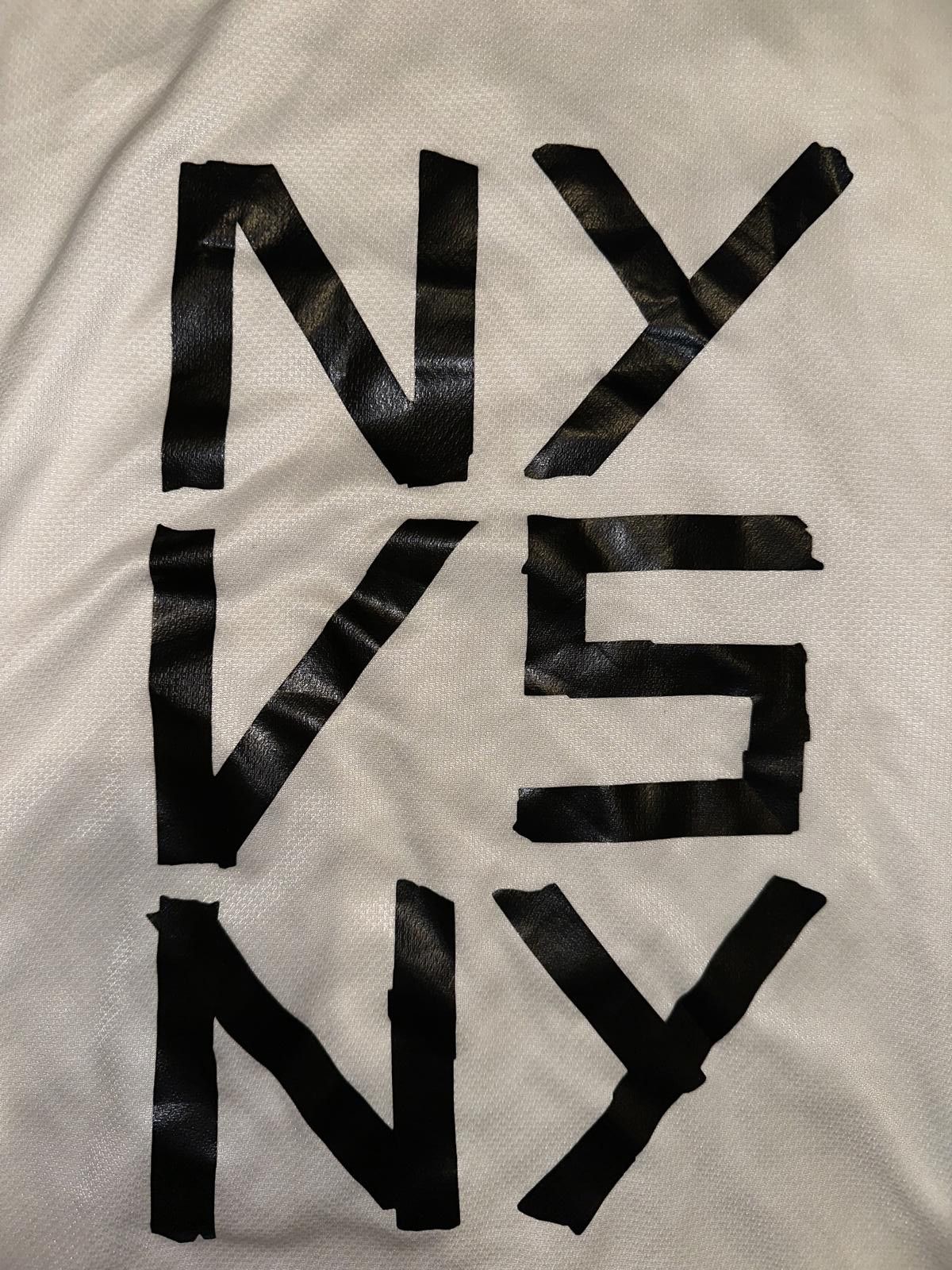 Nike Jordan NY vs NY #9 Brandon Williams Rucker Park 2022 Game Jersey Size US L / EU 52-54 / 3 - 3 Thumbnail