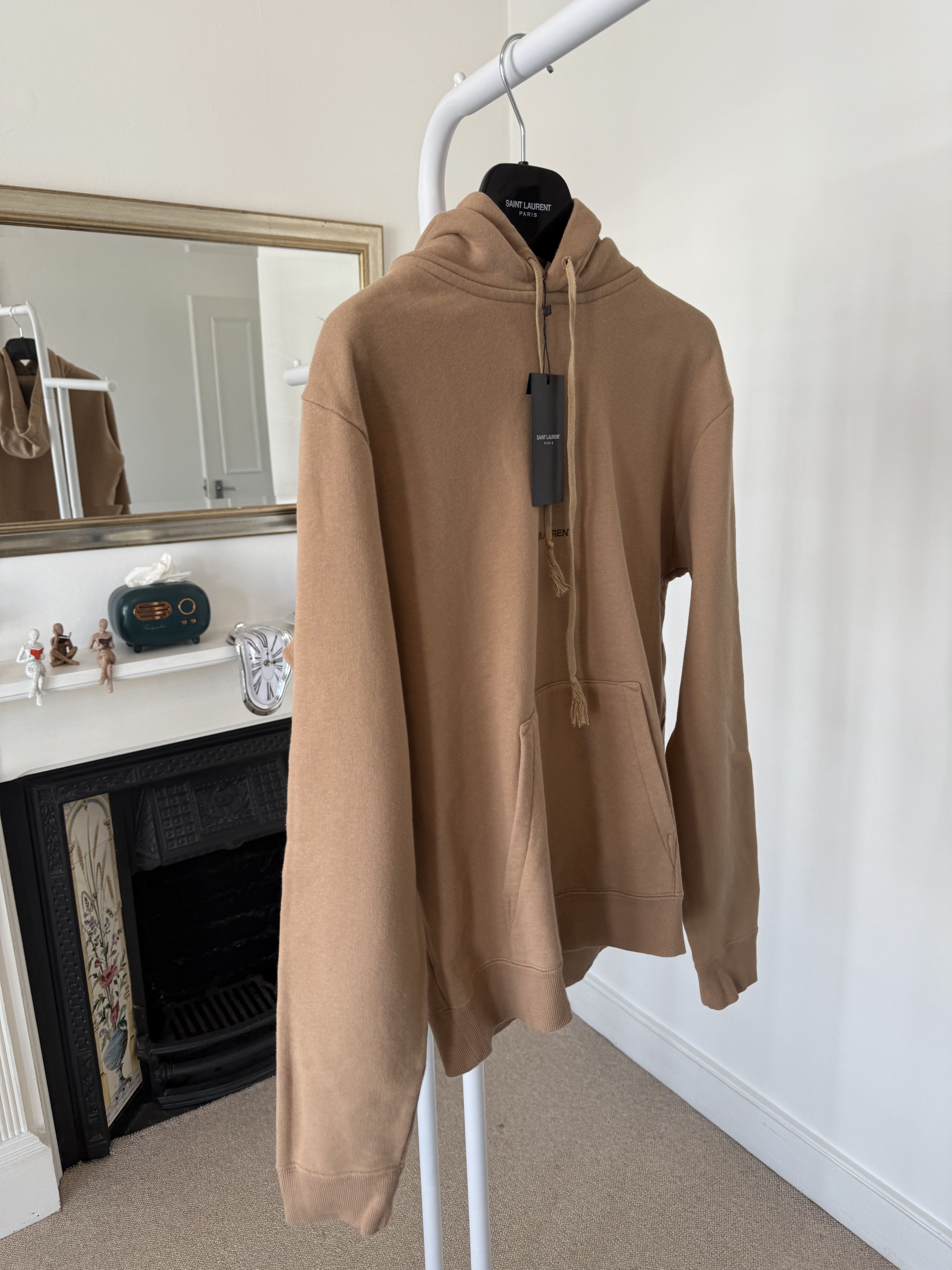 Saint Laurent Paris Saint Laurent Rive Gauche Hoodie Sand Size US XS / EU 42 / 0 - 2 Thumbnail
