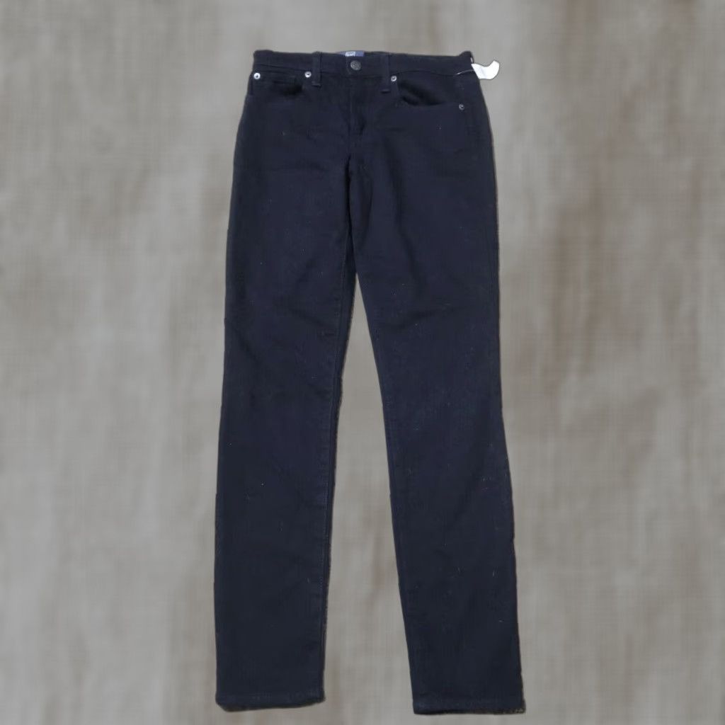 Gap Gap Jeans Women Adult 27 Black Mid Rise Skinny Denim 5-Pocket Womens Size 27" / US 4 / IT 40 - 1 Thumbnail