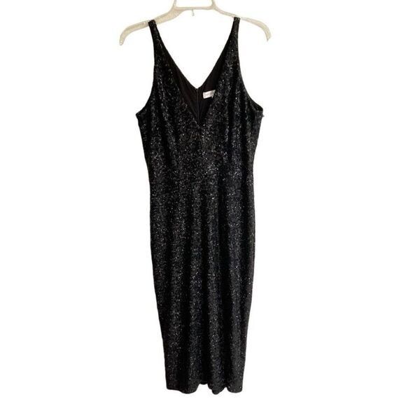 Dress the Population Dress The Population black sequin sheath maxi long dress wo Size L / US 10 / IT 46 - 2 Thumbnail