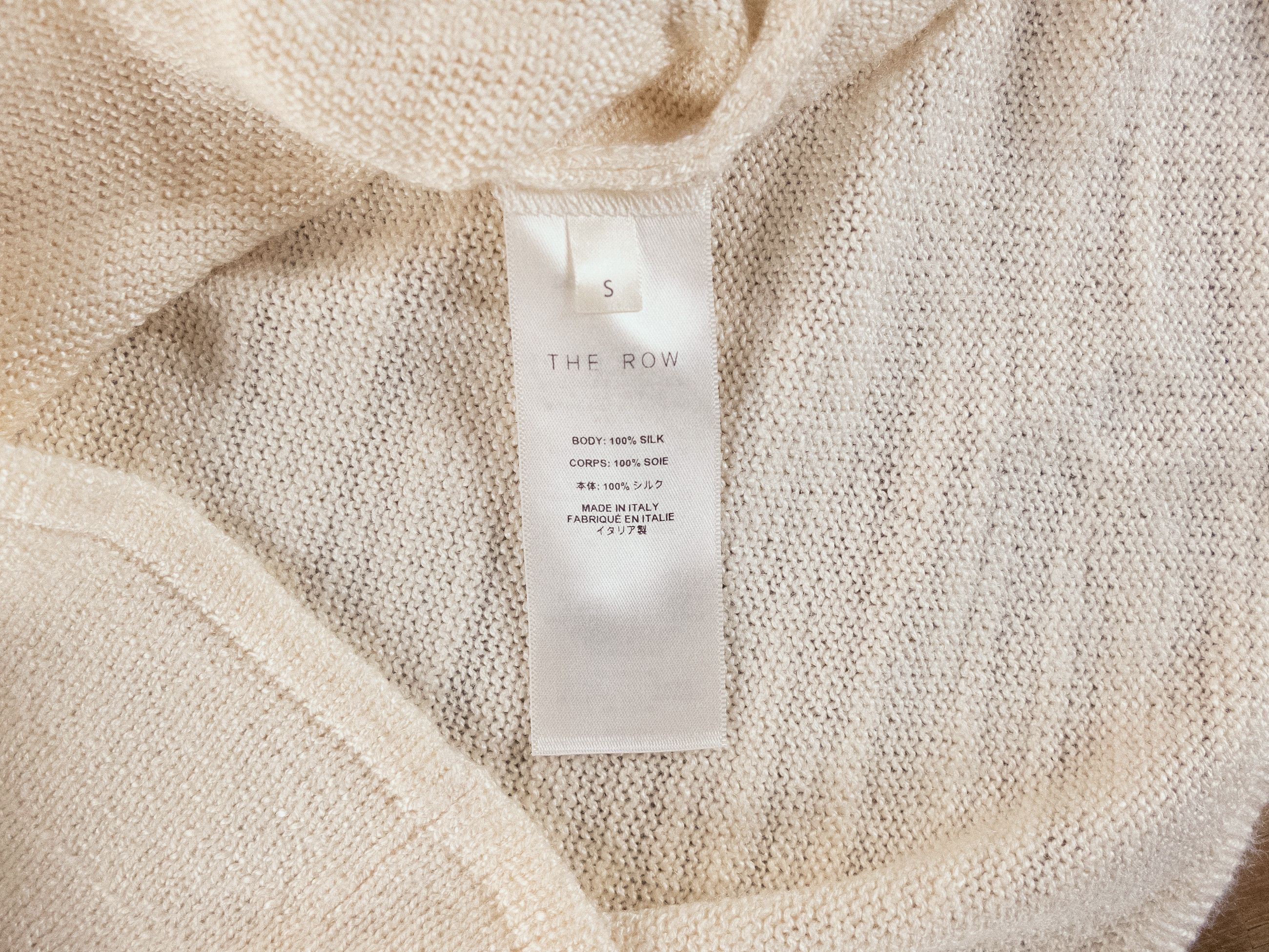 The Row THE ROW Juyah ecru white silk open knit tank top Small q Size S / US 4 / IT 40 - 8 Thumbnail