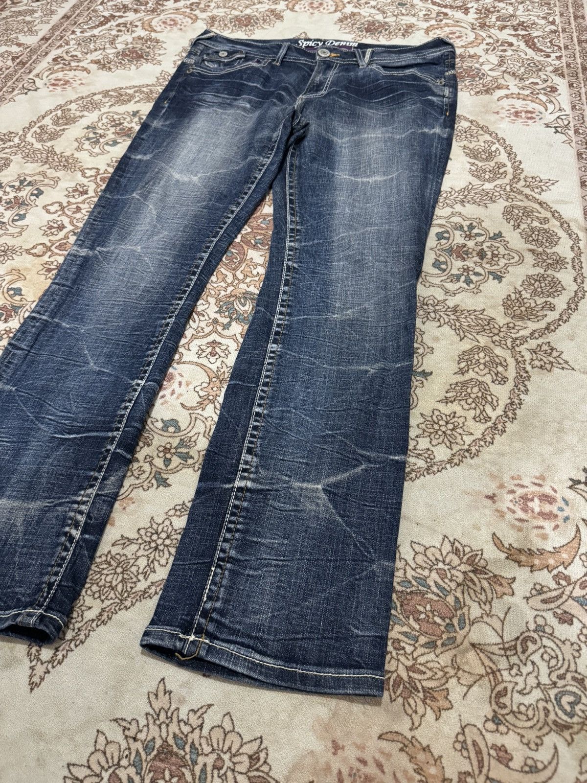 Japanese Brand × Vintage Vintage Spicy Denim Strechable Jeans Size US 36 / EU 52 - 3 Thumbnail