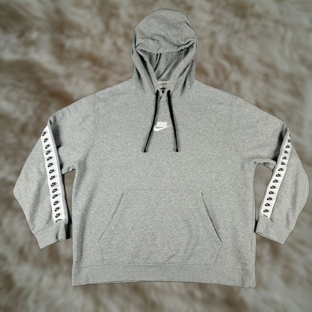 Nike Nike Hoodie Mens XL Gray Swoosh Pullover Sweatshirt Crew Neck Size US XL / EU 56 / 4 - 1 Thumbnail