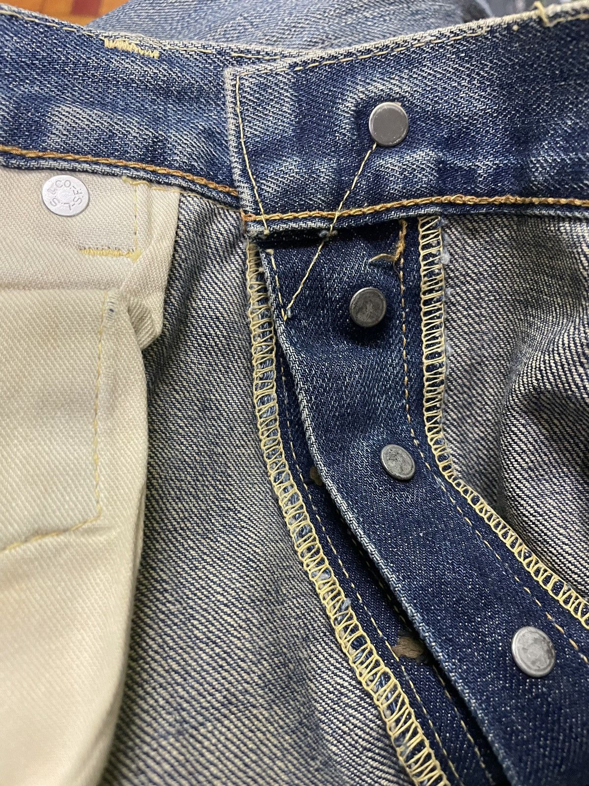 Levi's Levis 501 Big E 1966 Japan Made Damage Jeans Size US 34 / EU 50 - 5 Thumbnail