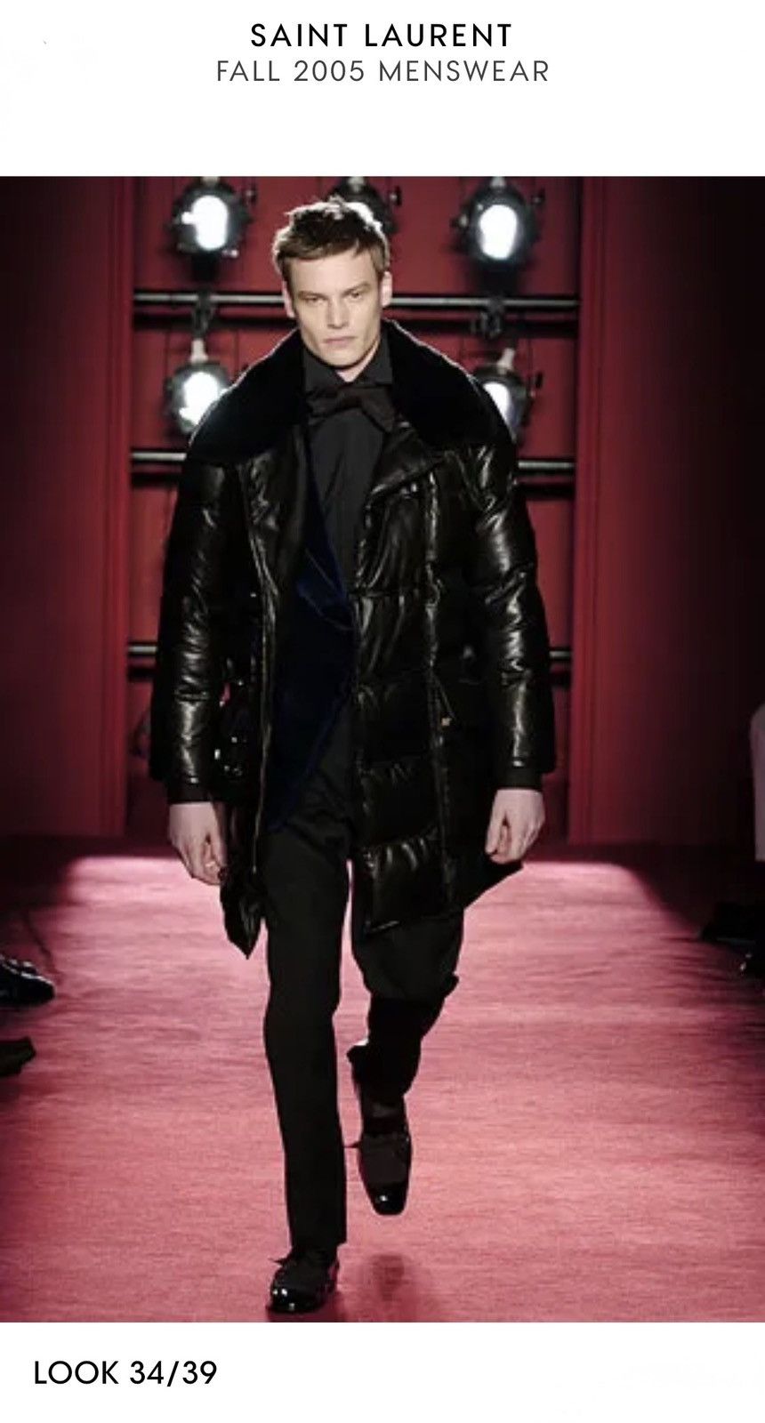 Yves Saint Laurent FALL 2005 YSL by Stefano Pilati leather coat. Size US M / EU 48-50 / 2 - 2 Thumbnail