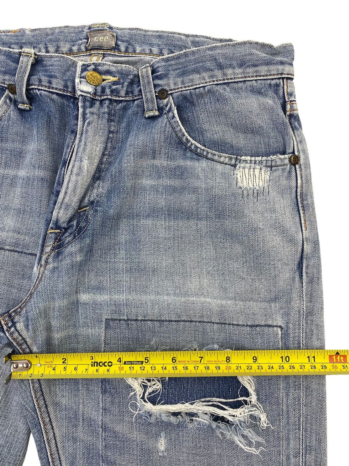 Lee Lee Riders blue denim jeans with a relaxed fix distressed Size US 32 / EU 48 - 7 Thumbnail