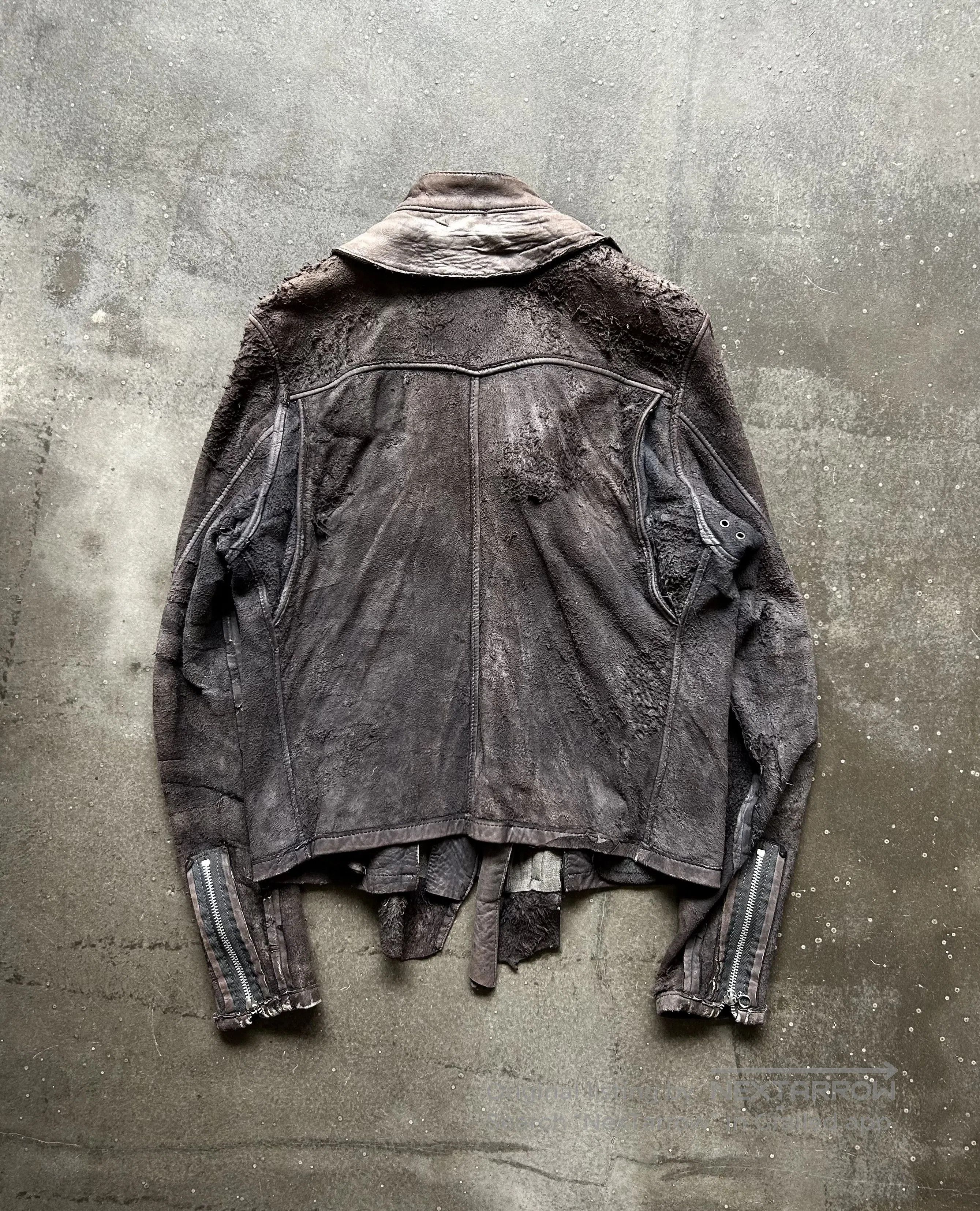 Maison MIHARA YASUHIRO MiharaYasuhiro Early Distressed Leather Jacket. Size US M / EU 48-50 / 2 - 4 Thumbnail