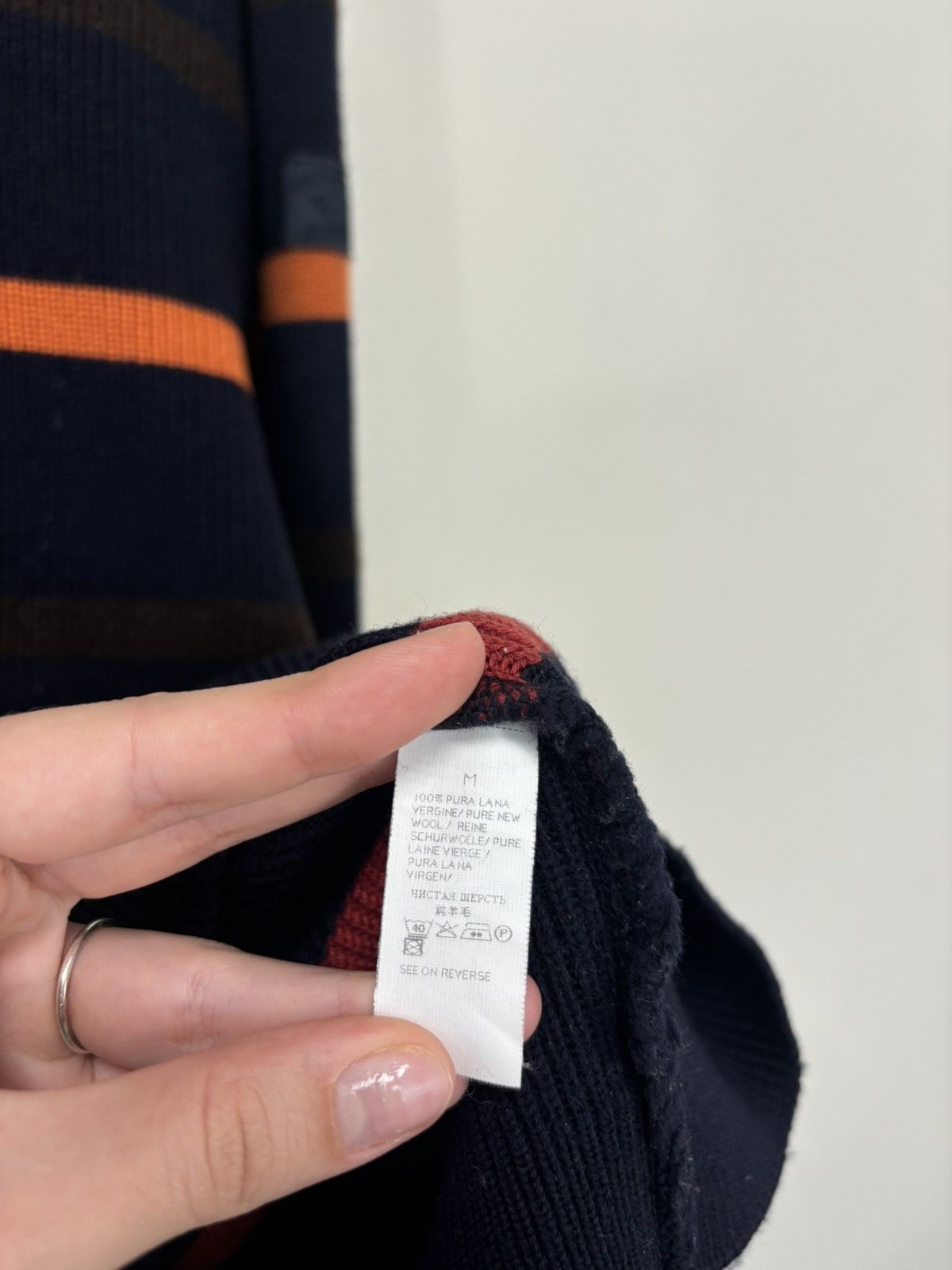 Paul & Shark Paul & Shark Yachting Nautical Micro 1/4 Zip Wool Sweater Size US M / EU 48-50 / 2 - 9 Thumbnail