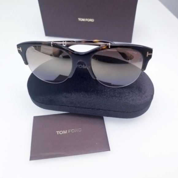 image of NWT Tom Ford Dark Havana Ft0517-052G Sunglasses in Brown, Men's